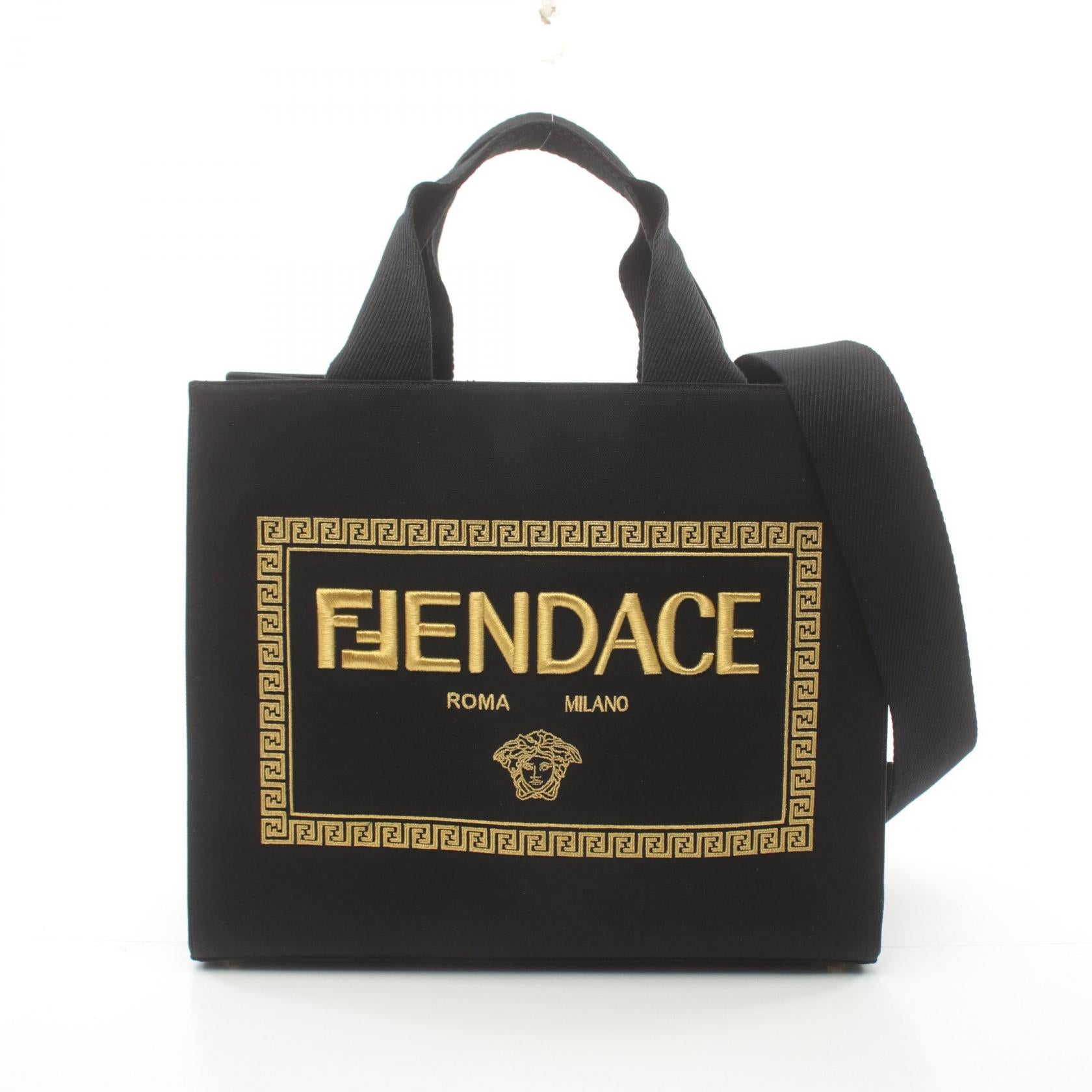 Fendi Fendace Canvas Tote Bag 8BH395