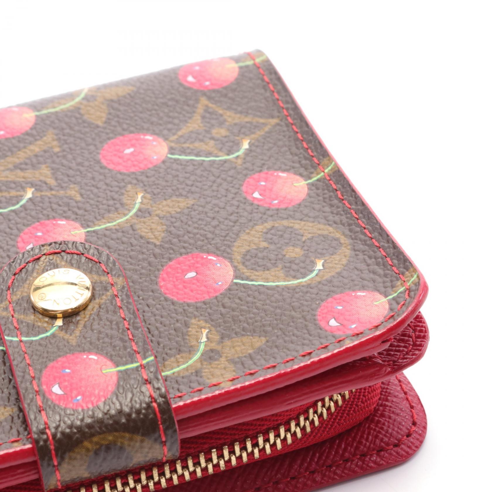 Louis Vuitton Monogram Cherry Compact Zip Wallet