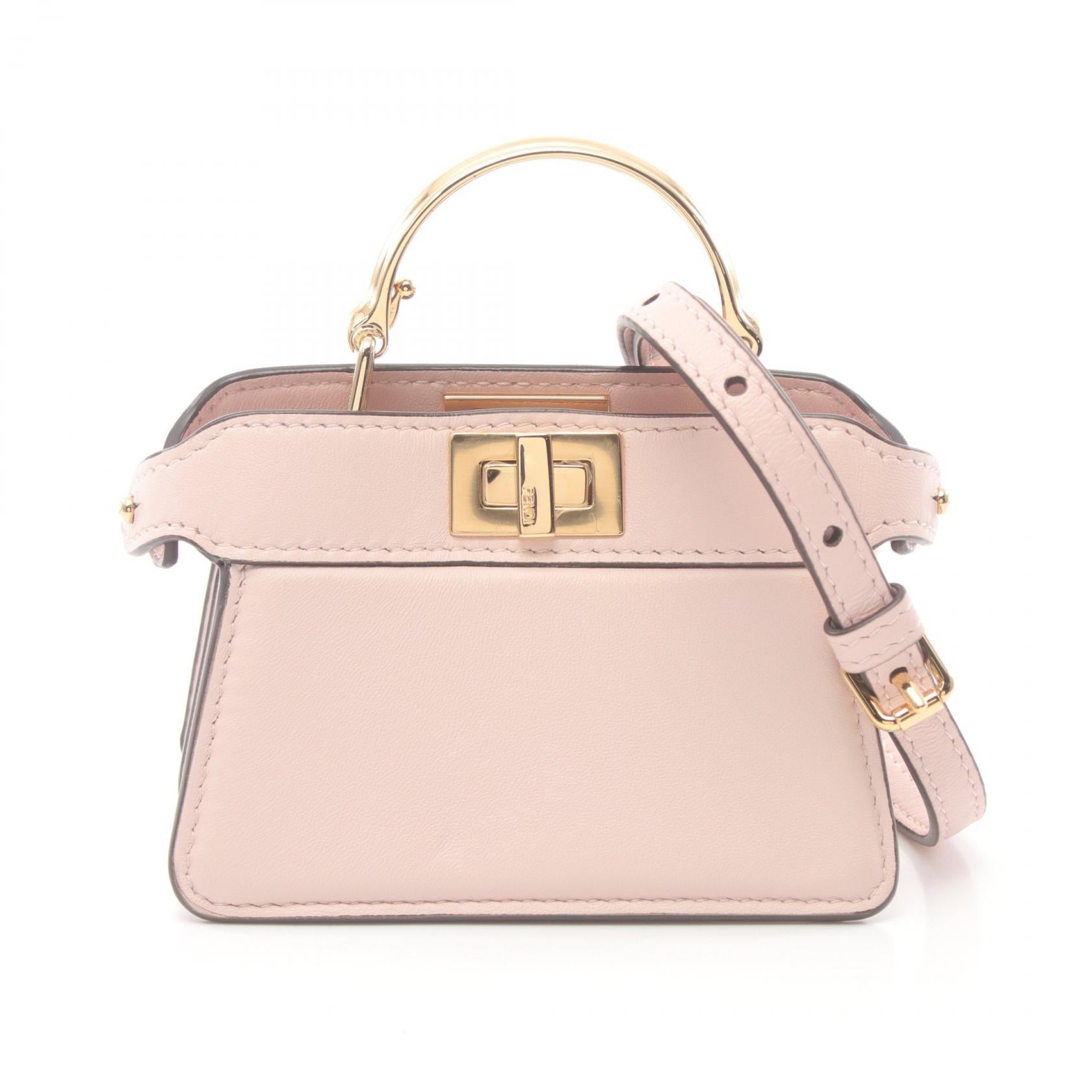 Fendi Peekaboo ISeeU Small Micro Leather Handbag