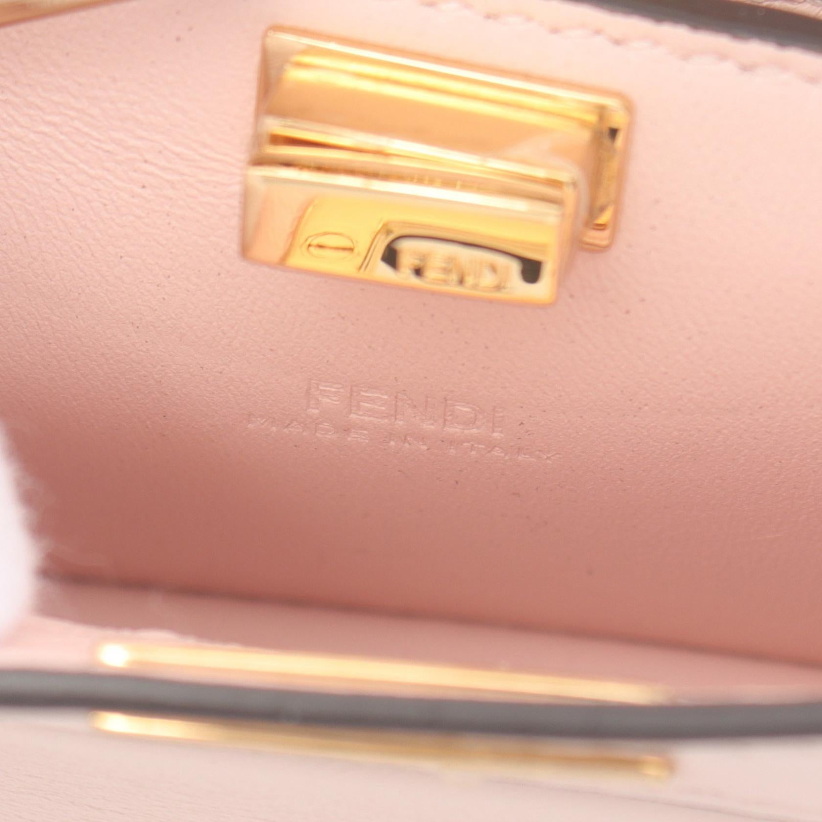 Fendi Peekaboo ISeeU Small Micro Leather Handbag