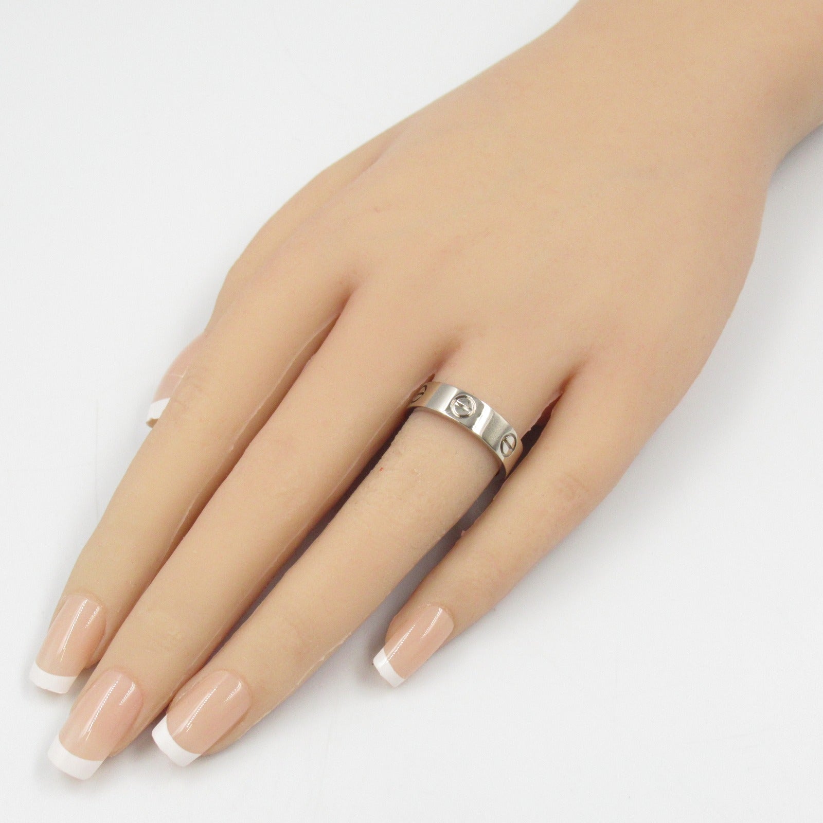 Cartier Love Ring K18WG White Gold B4022655