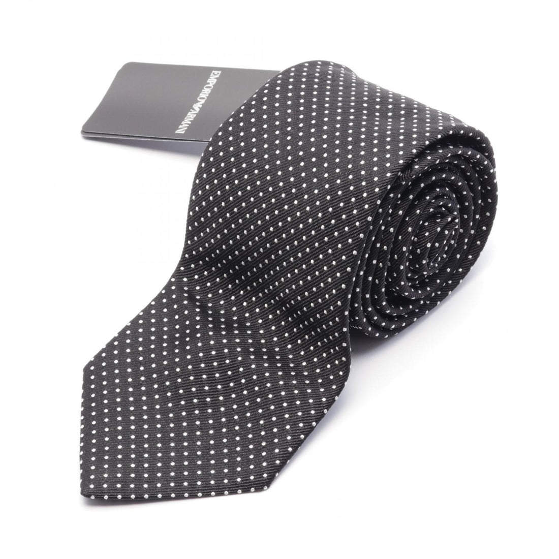 Emporio Armani Silk Tie Black/White