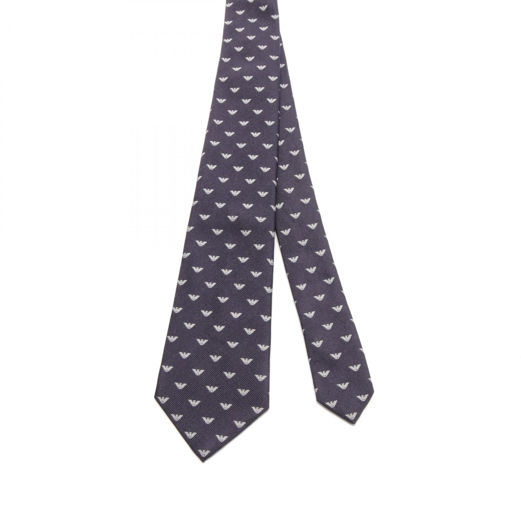 Emporio Armani Silk Tie Navy