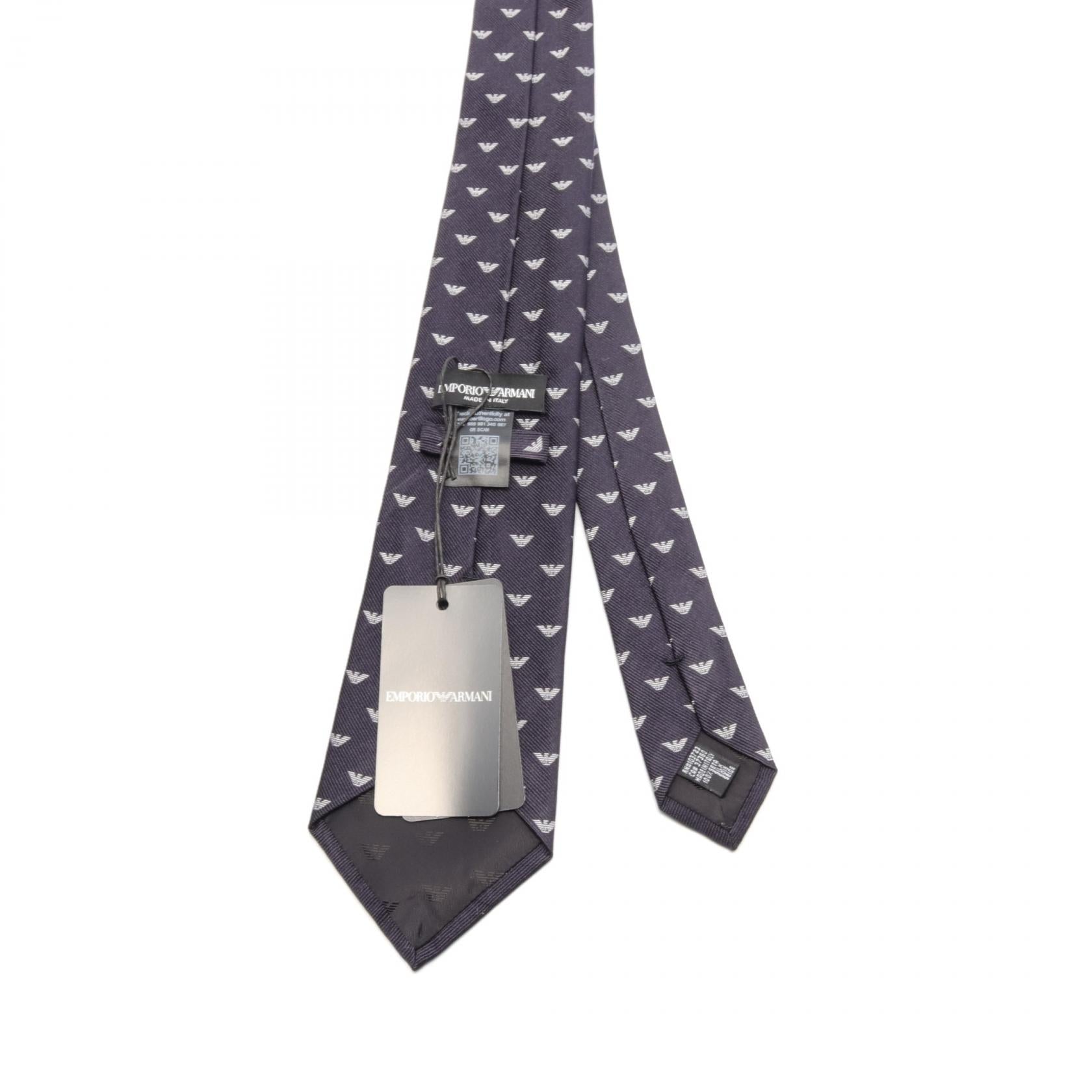 Emporio Armani Silk Tie Navy