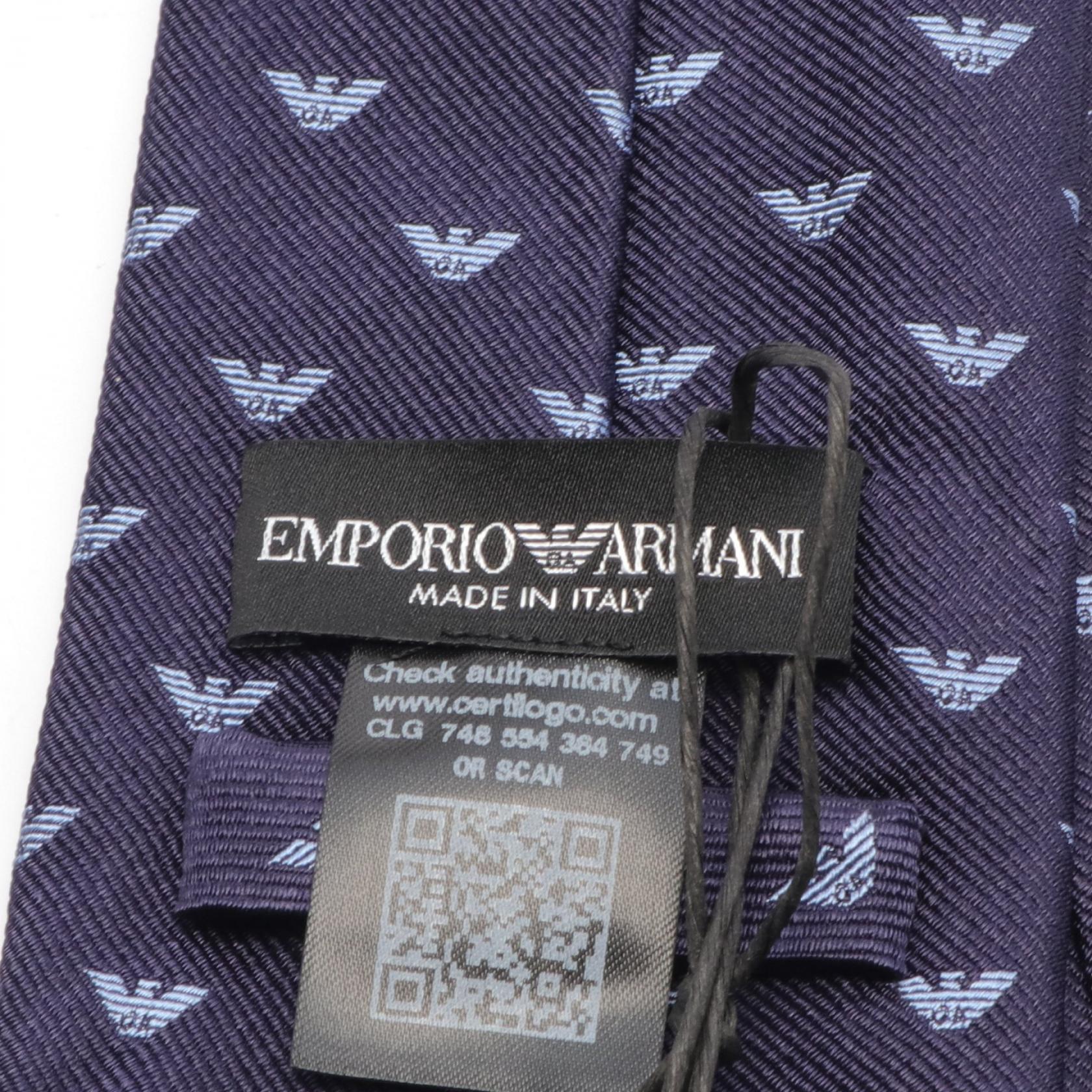 Emporio Armani Silk Tie Navy/Blue