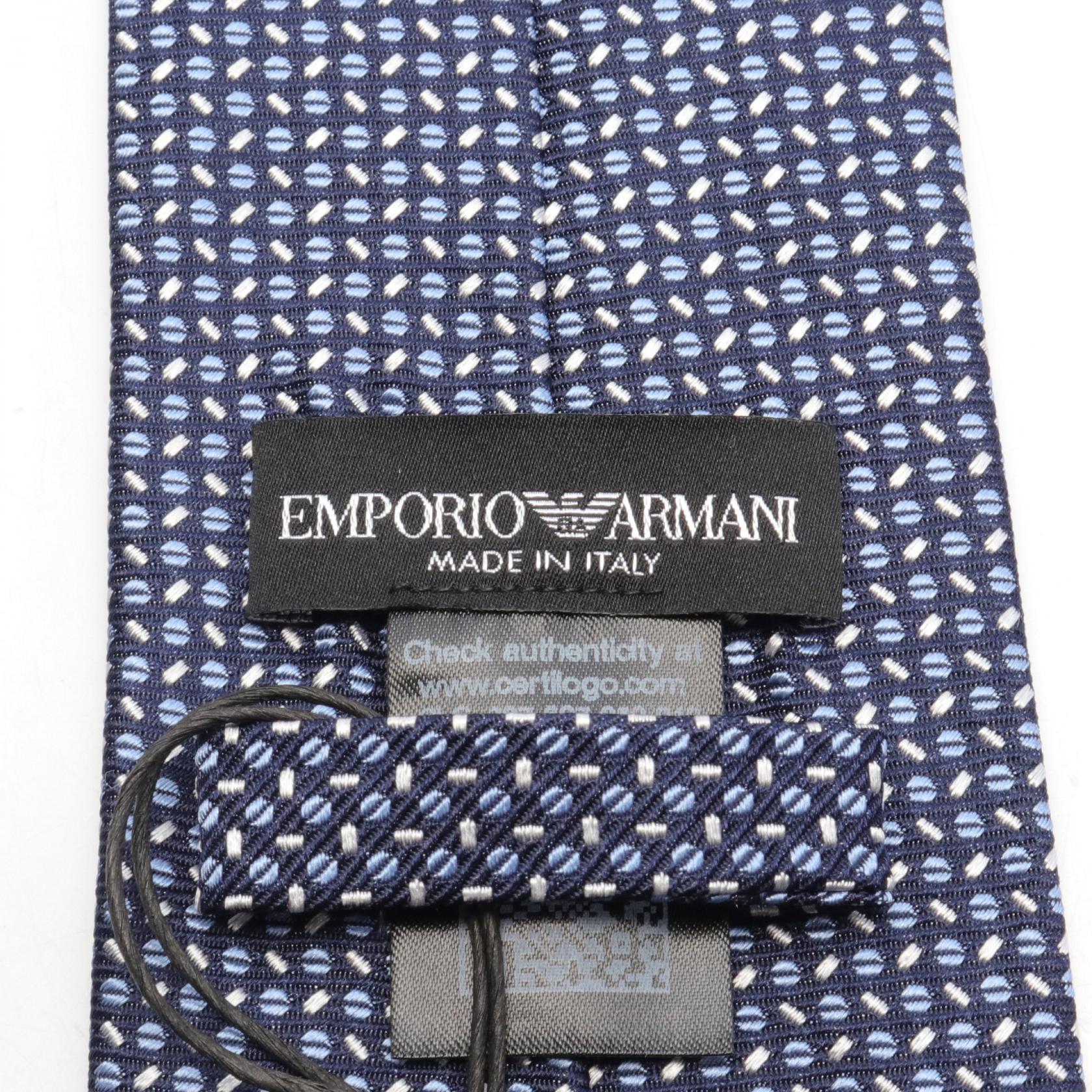 Emporio Armani Silk Tie Navy/Blue