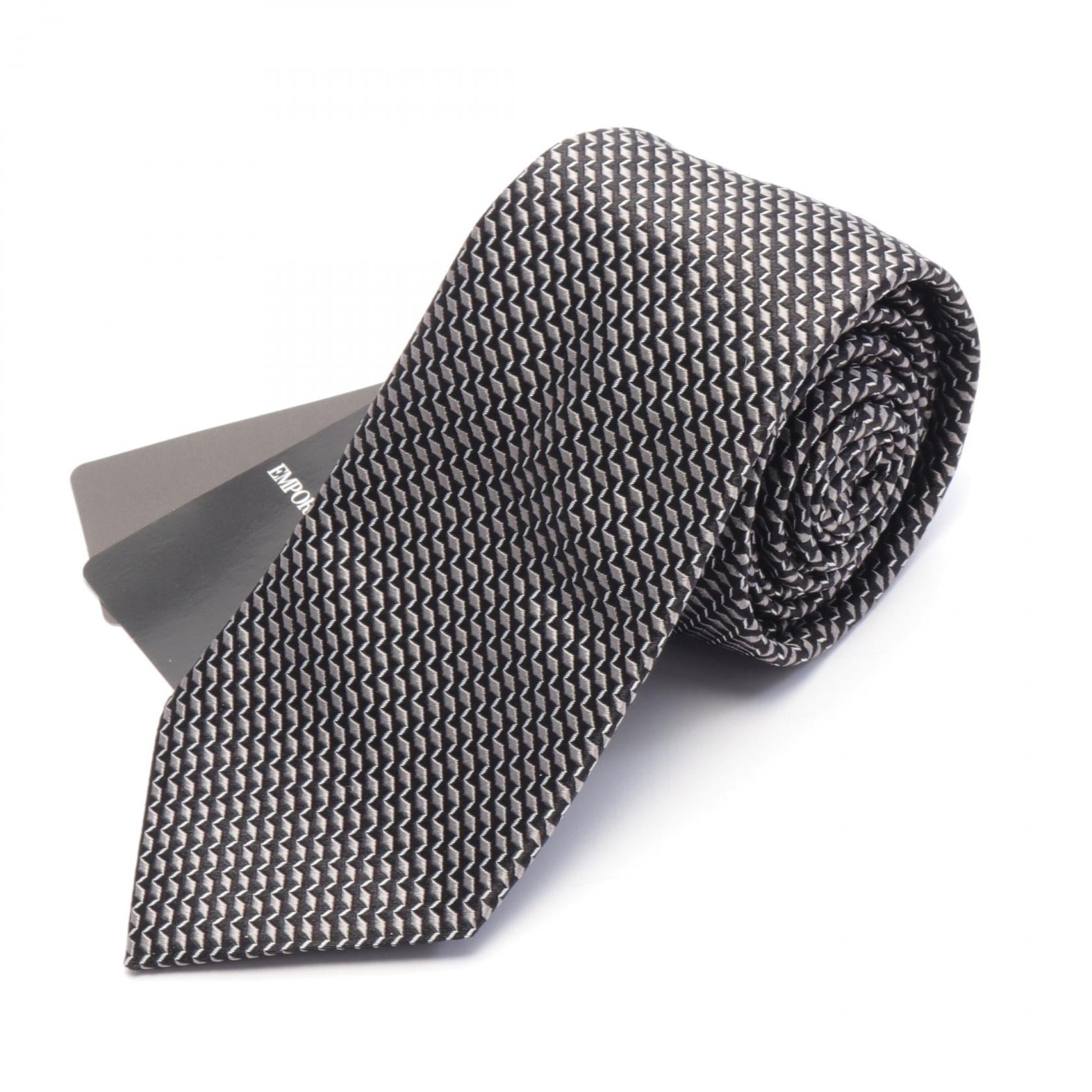 Emporio Armani Silk Tie Gray/Black