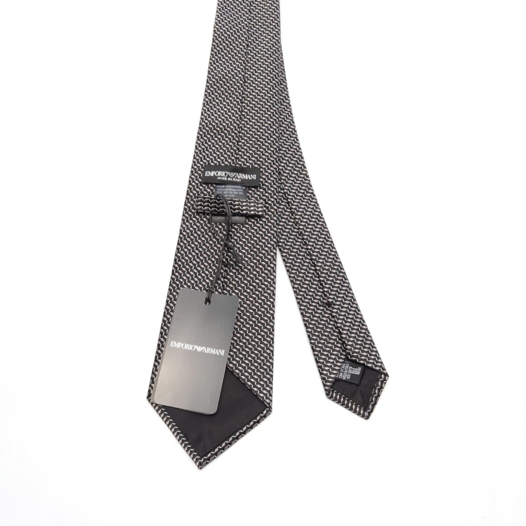 Emporio Armani Silk Tie Gray/Black