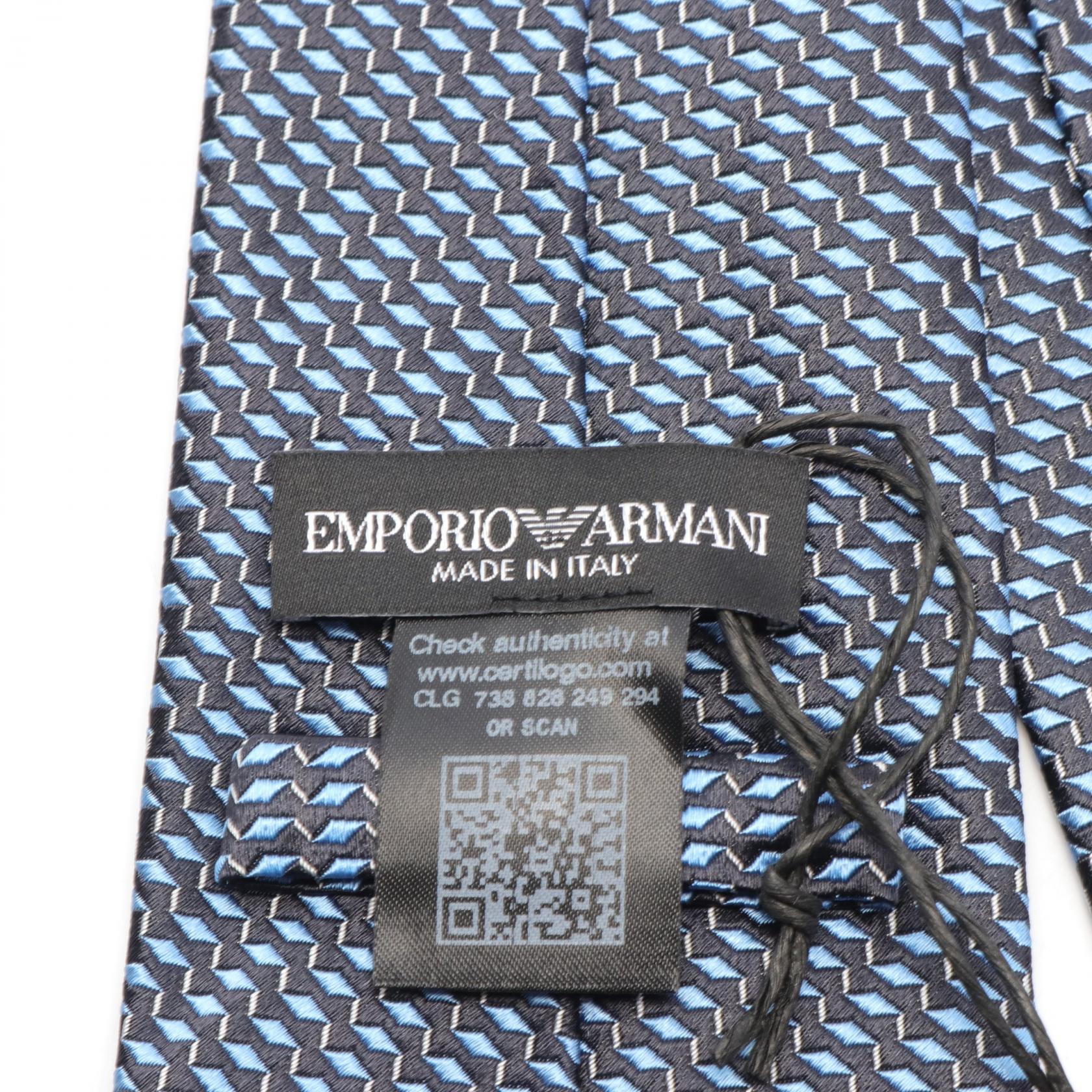 Emporio Armani Silk Tie Blue/Black