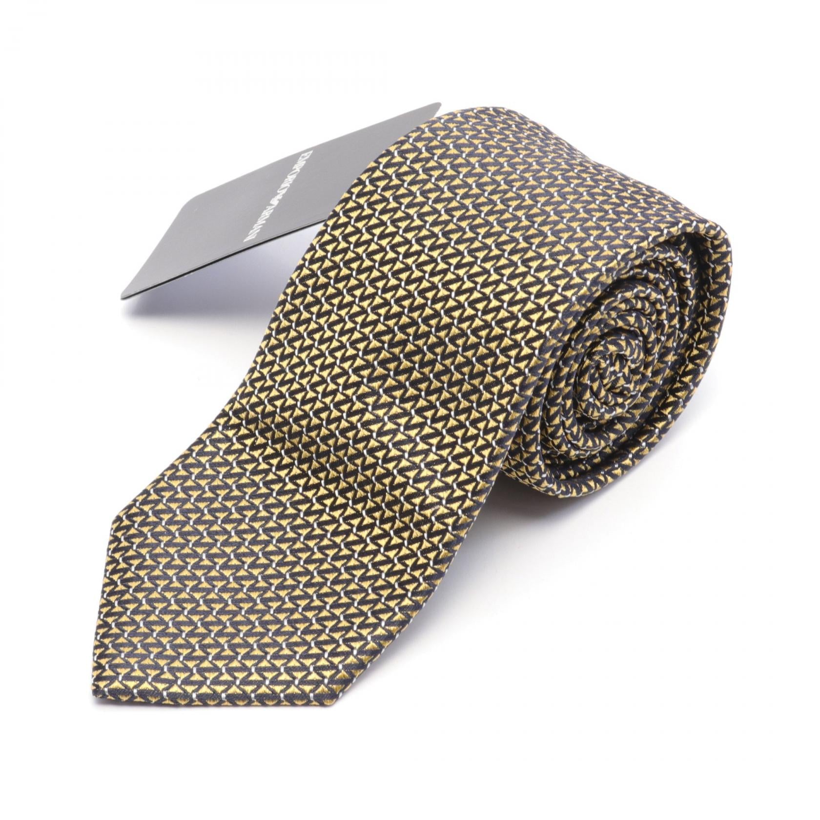 Emporio Armani Silk Tie Yellow/Black