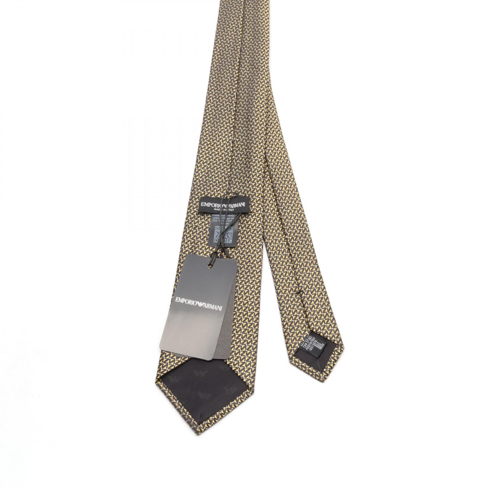 Emporio Armani Silk Tie Yellow/Black