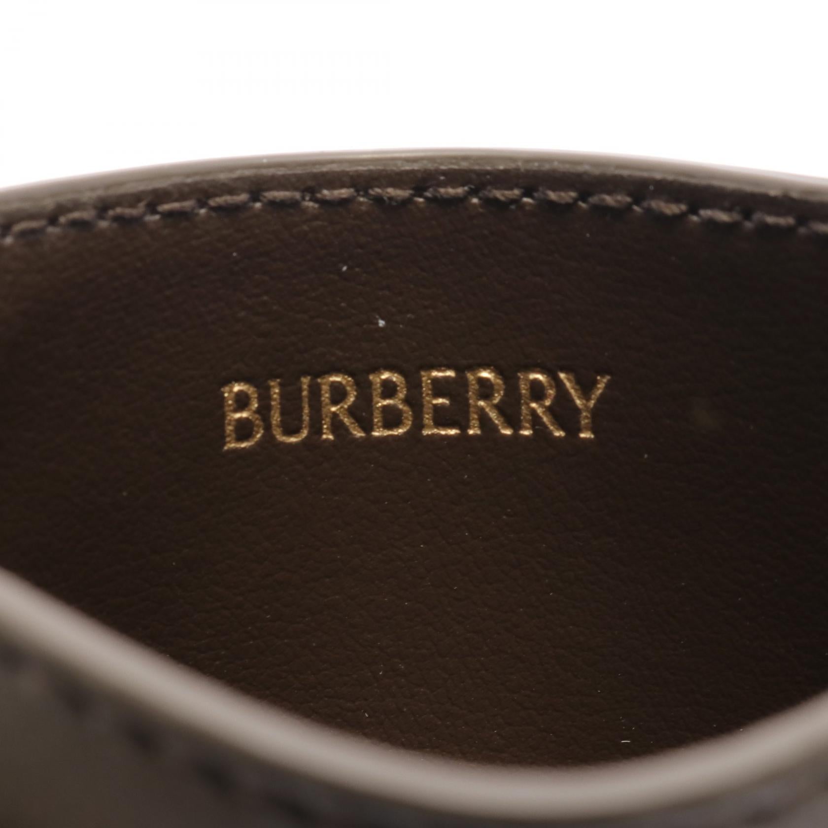 Burberry Check Card Case PVC Leather