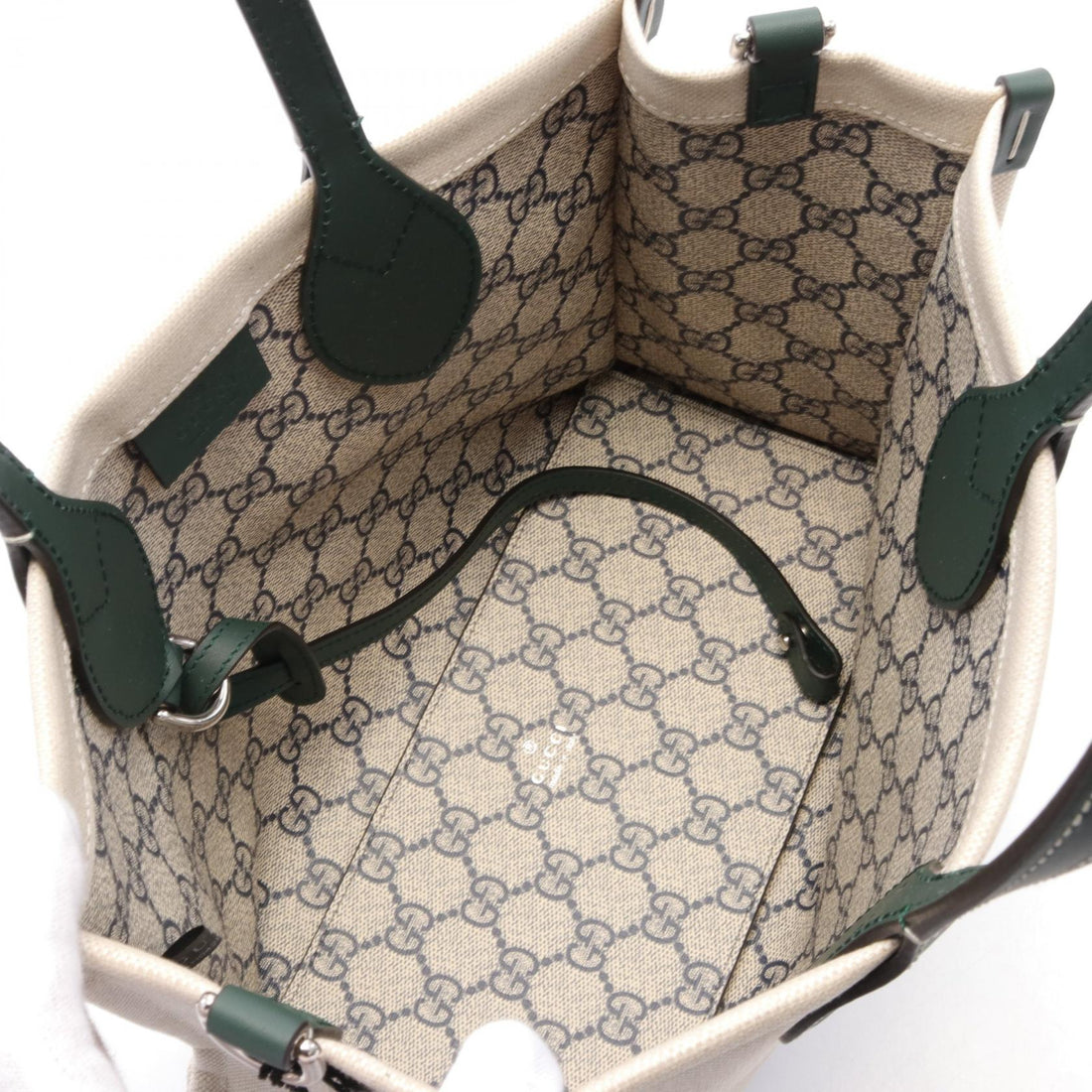 Gucci Canvas Leather Mini Tote Bag