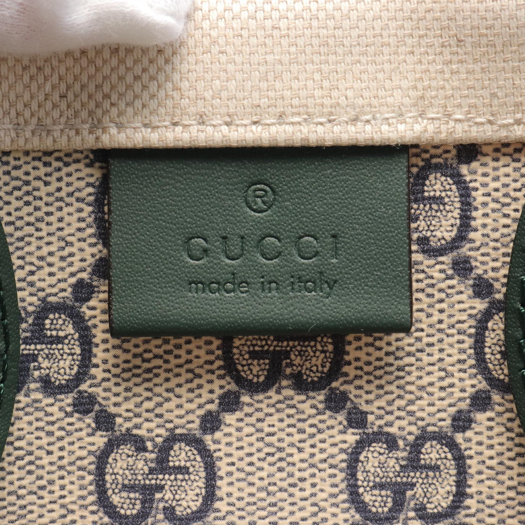 Gucci Canvas Leather Mini Tote Bag