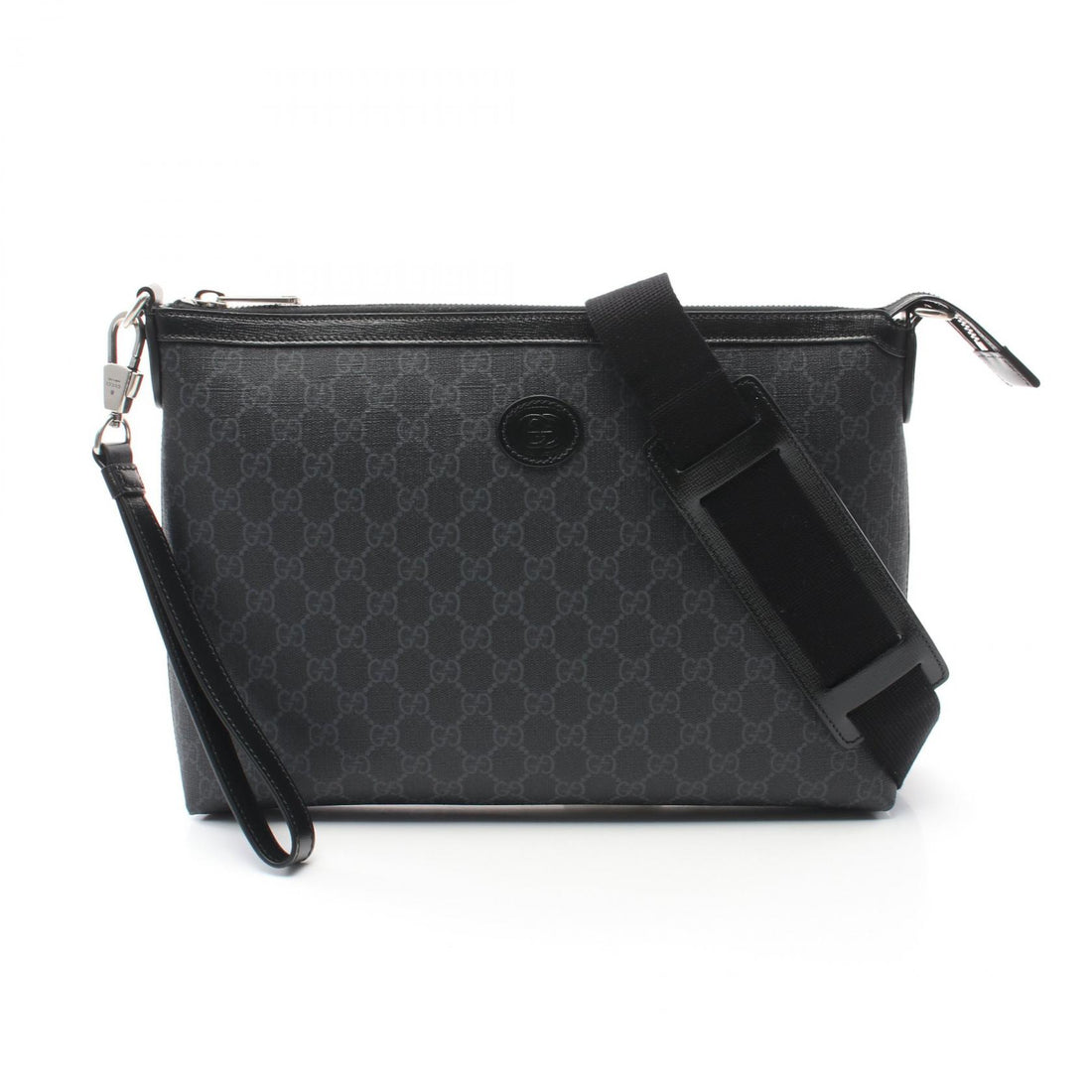 Gucci GG Supreme Shoulder Bag PVC Leather