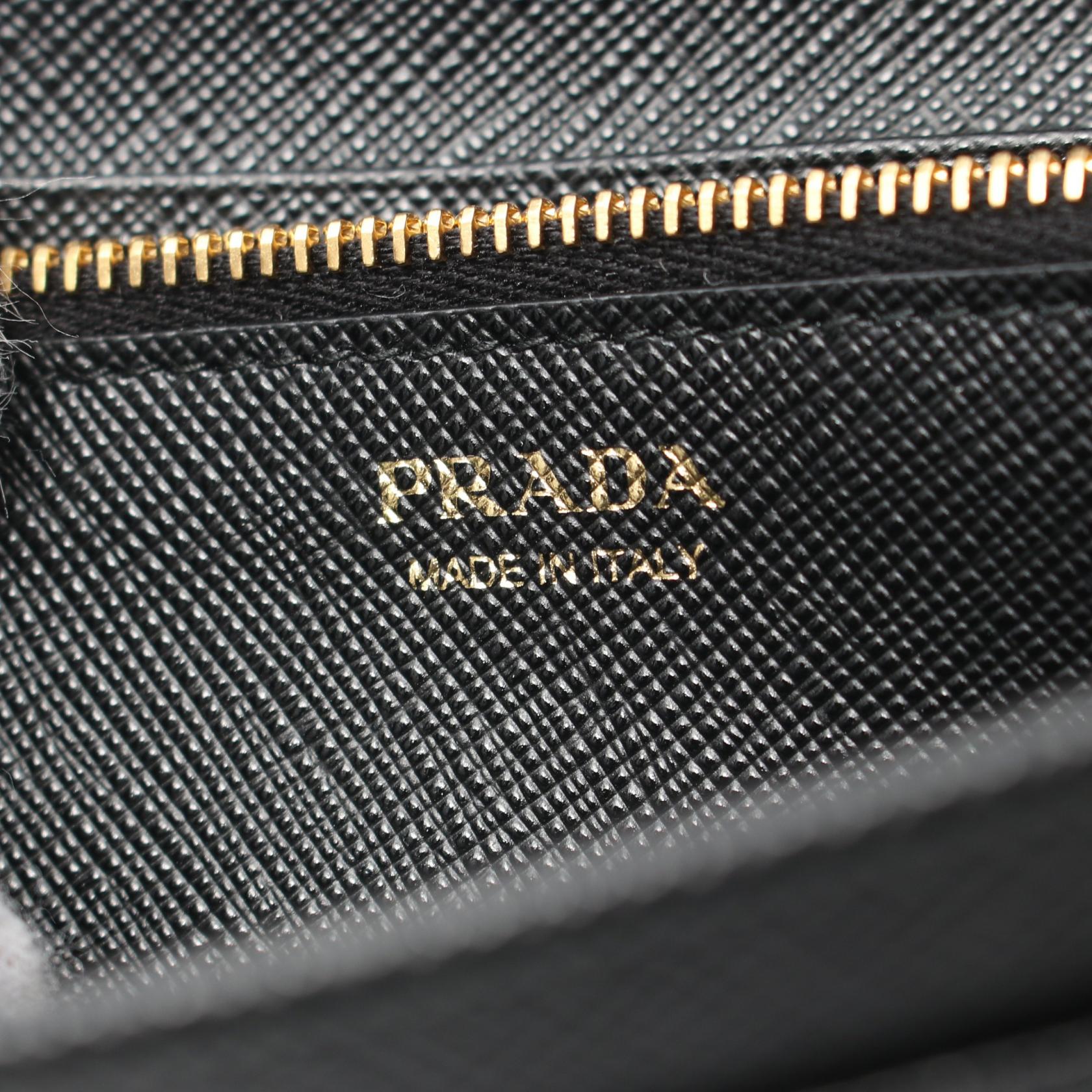 Prada Saffiano Leather Bifold Long Wallet