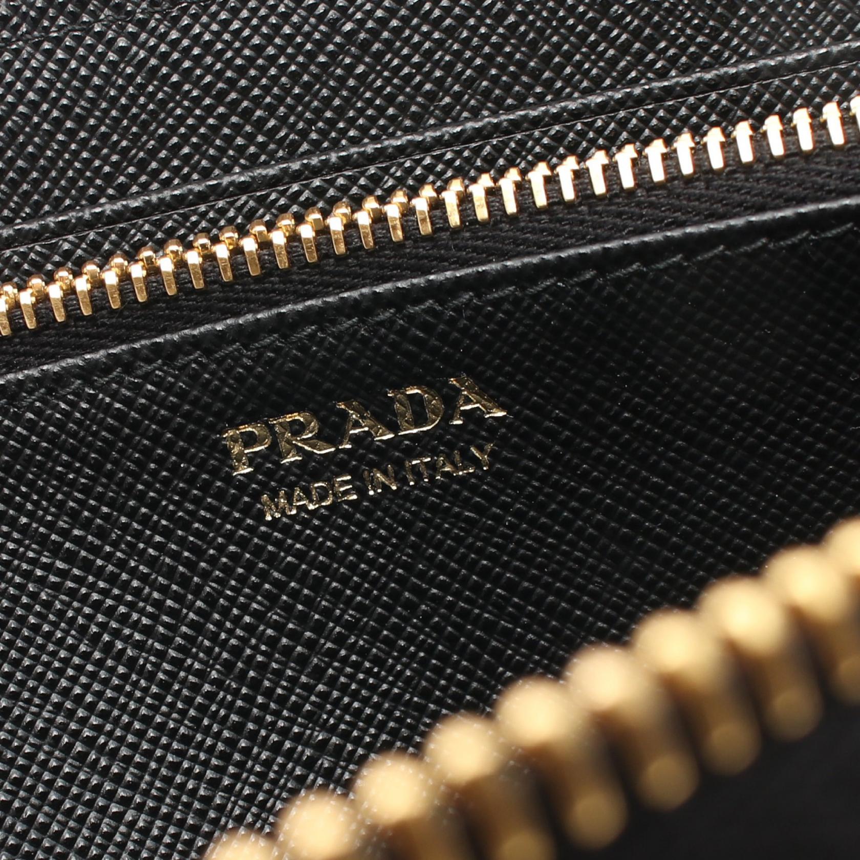 Prada Nylon Saffiano Leather Wallet