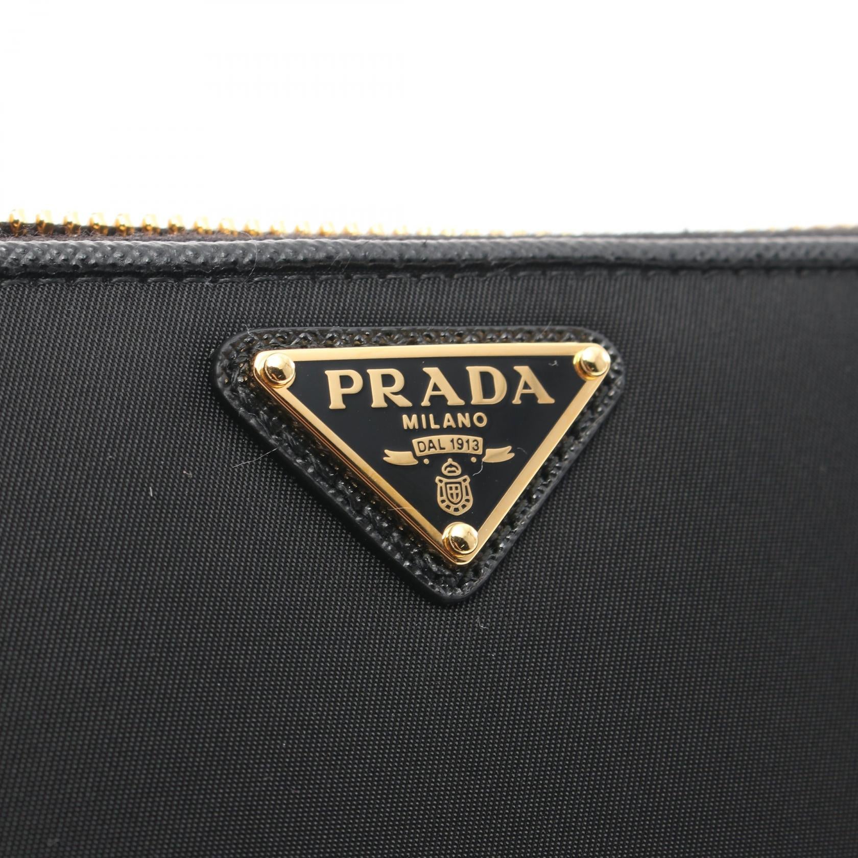 Prada Nylon Saffiano Leather Wallet