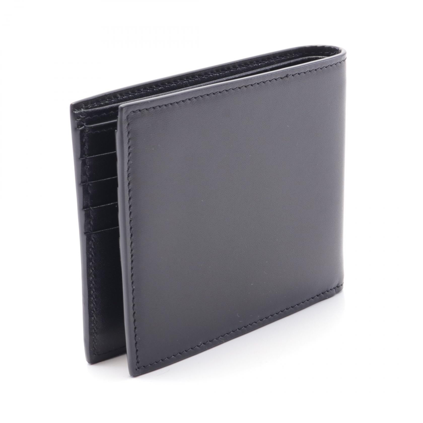 Saint Laurent Leather East West Wallet Black