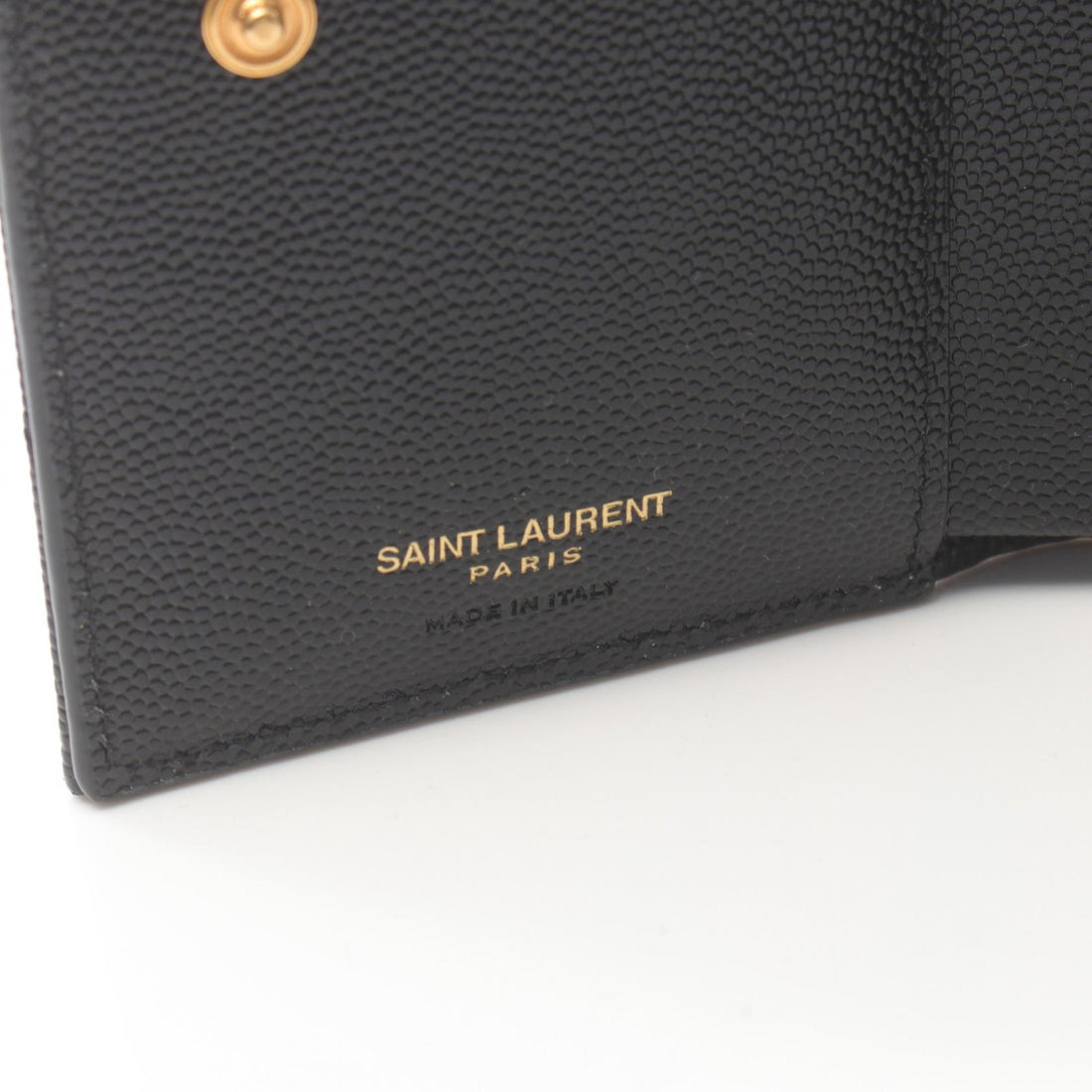 Saint Laurent Leather Zip Wallet Monogram