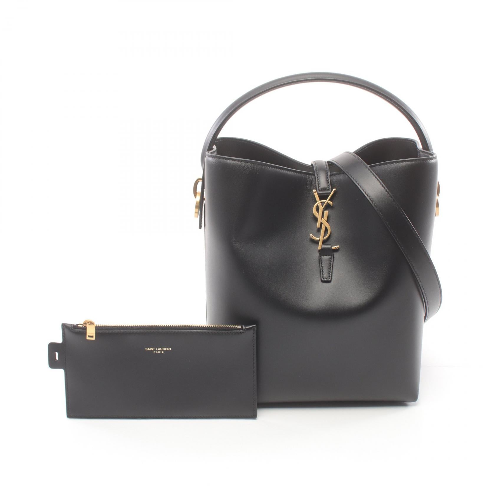 Saint Laurent Le 37 Leather Handbag Black