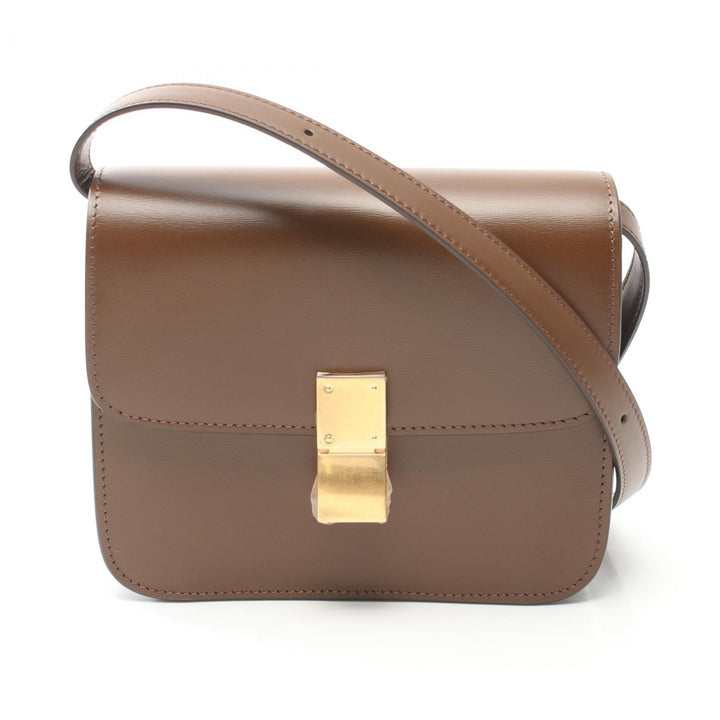 Celine Leather Classic Teen Box Shoulder Bag