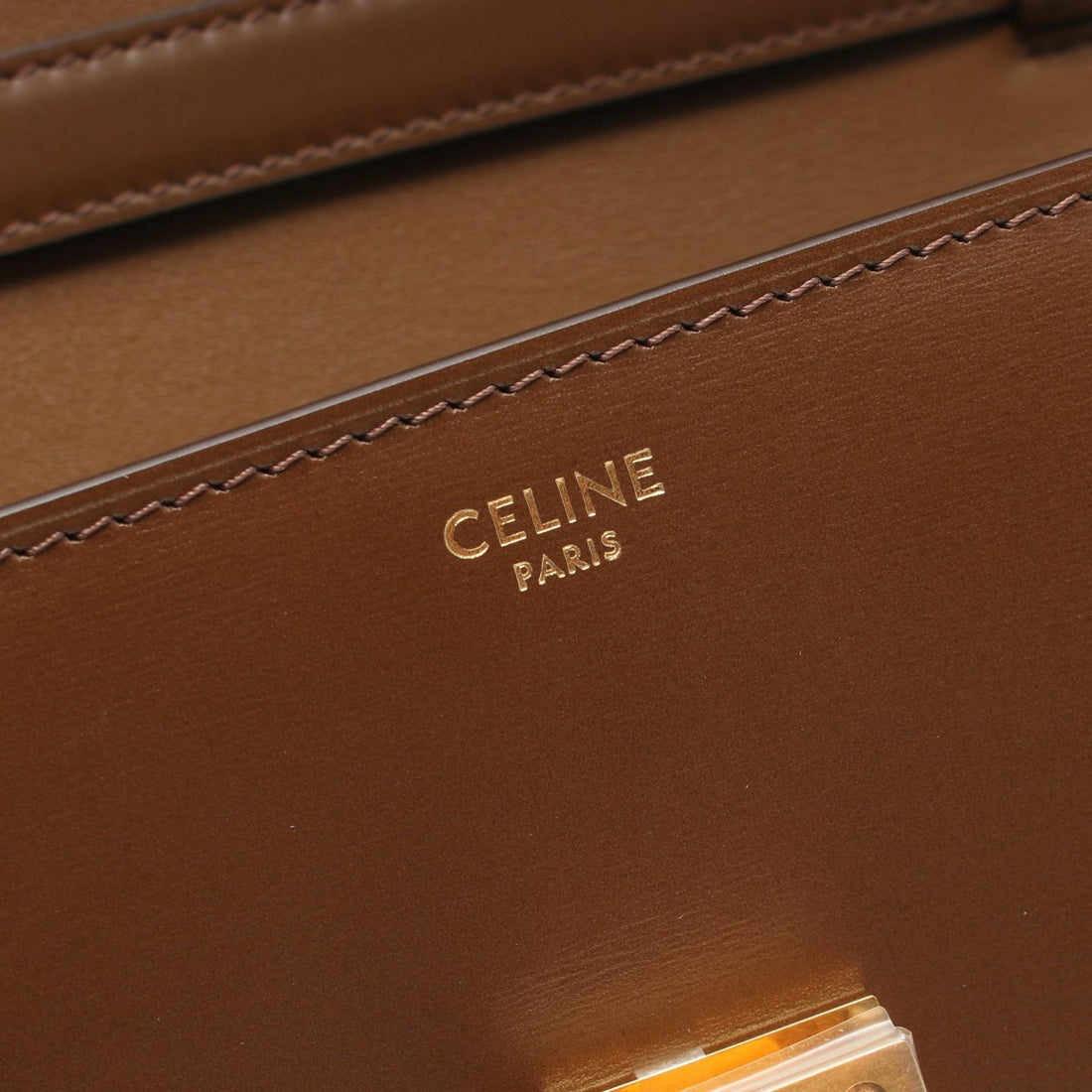 Celine Leather Classic Teen Box Shoulder Bag