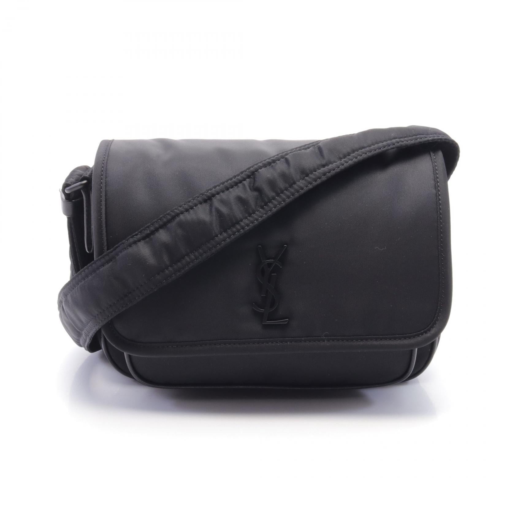 Saint Laurent Niki Small Nylon Leather Shoulder Bag