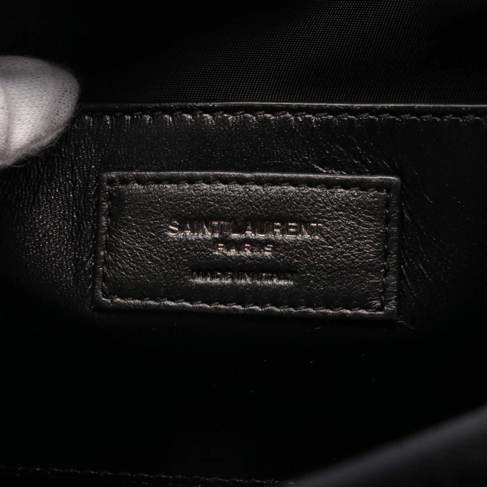 Saint Laurent Niki Small Nylon Leather Shoulder Bag