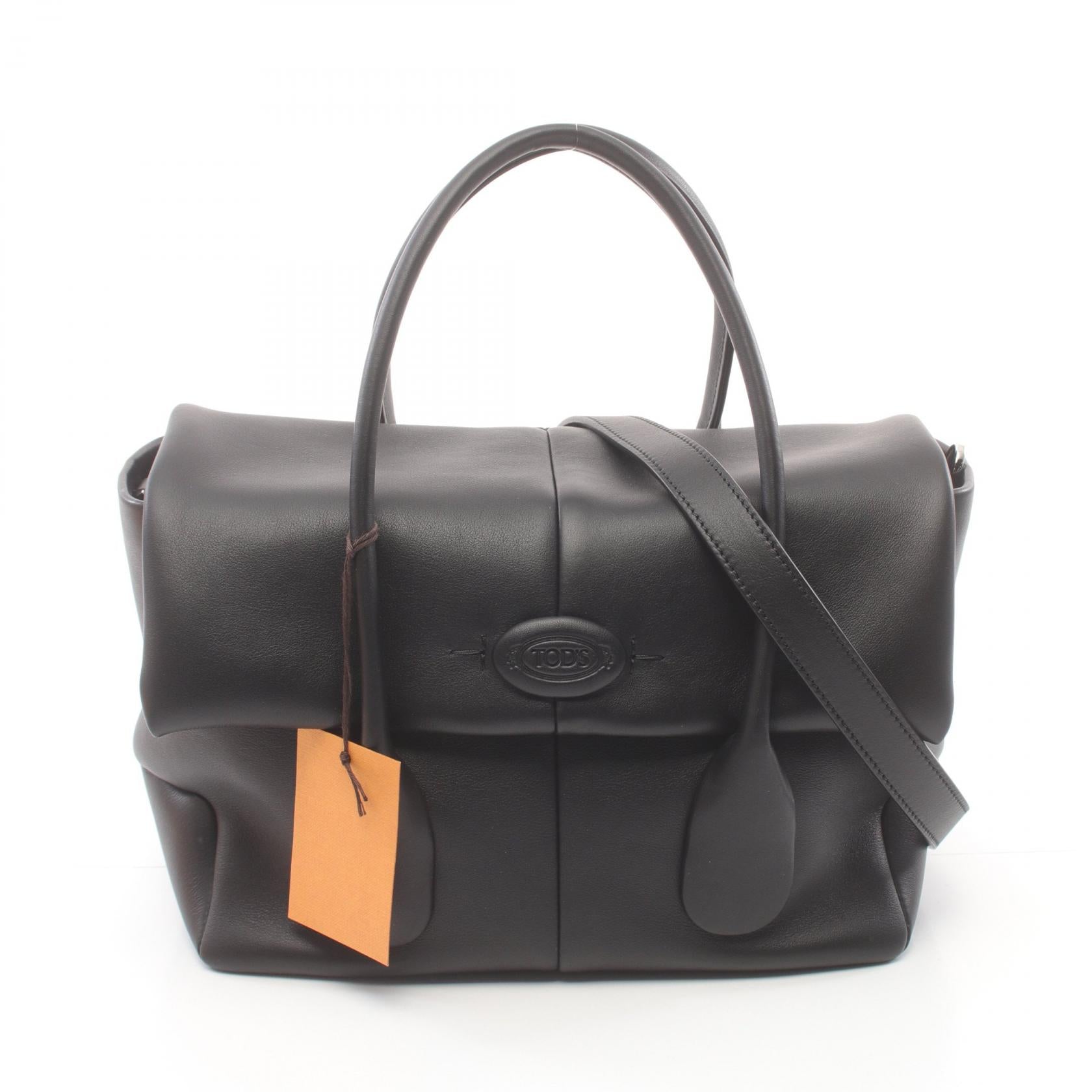 Tod's Leather Di Handbag Black