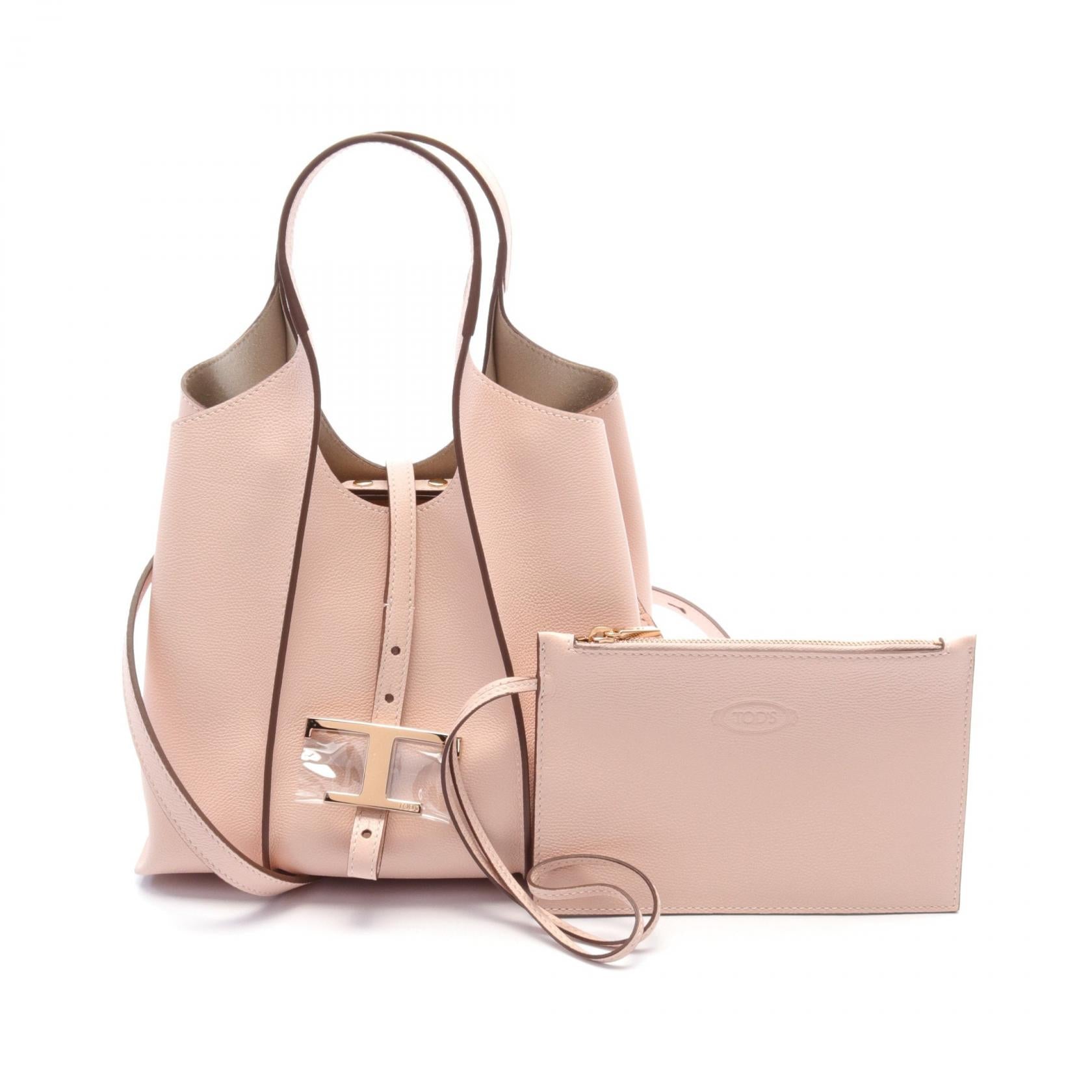 Tod's T Timeless Mini Leather Handbag Pink