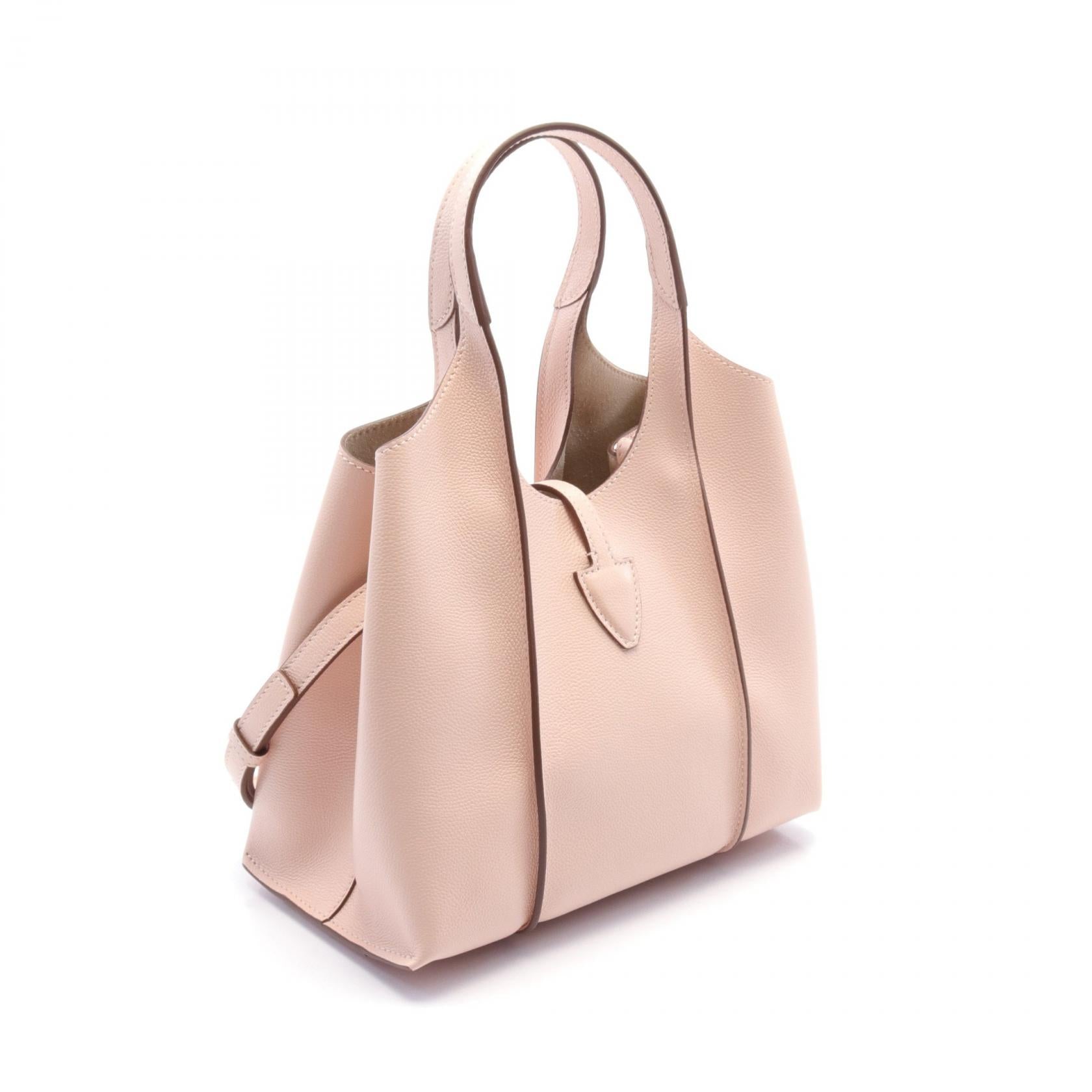 Tod's T Timeless Mini Leather Handbag Pink