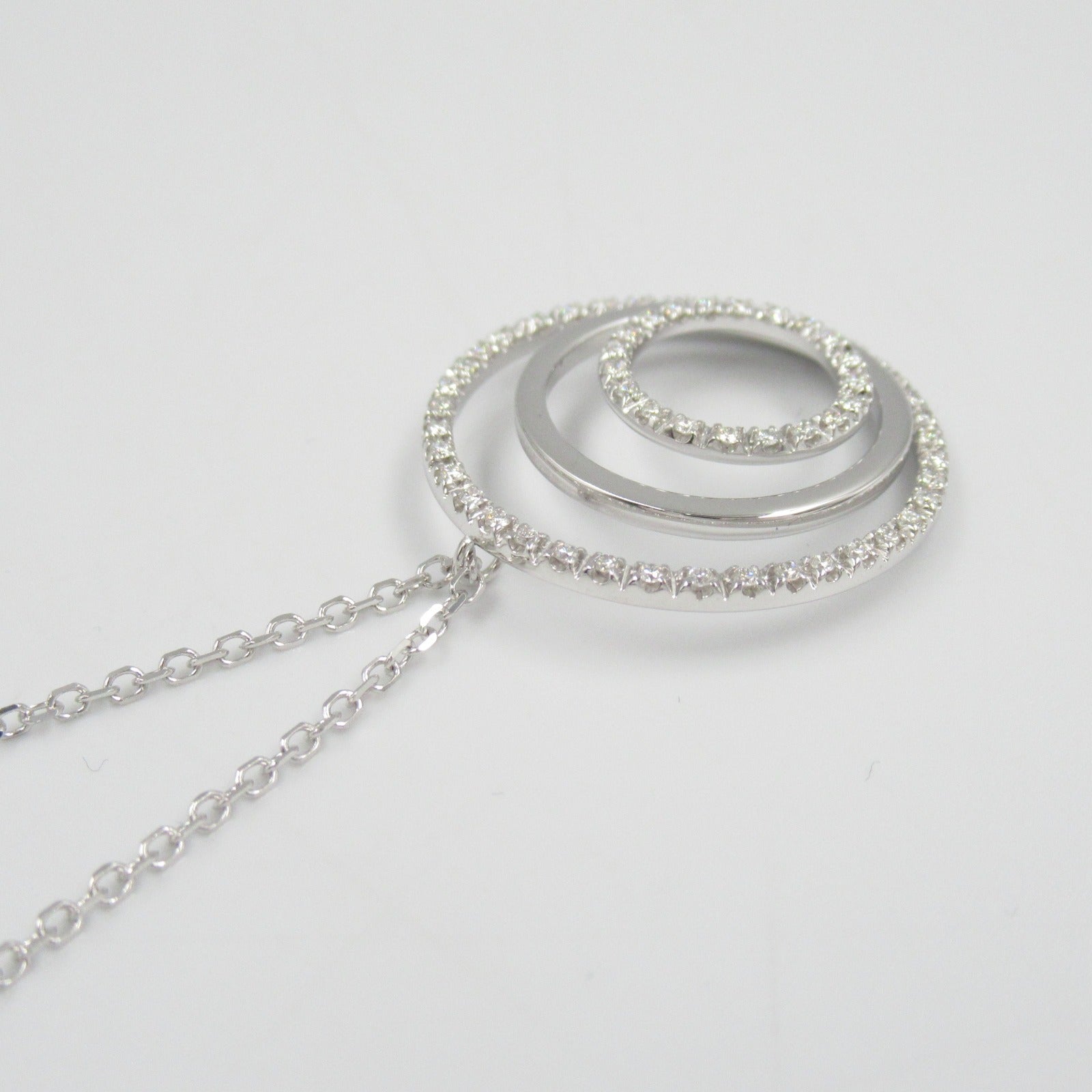 K18WG White Gold Diamond Necklace