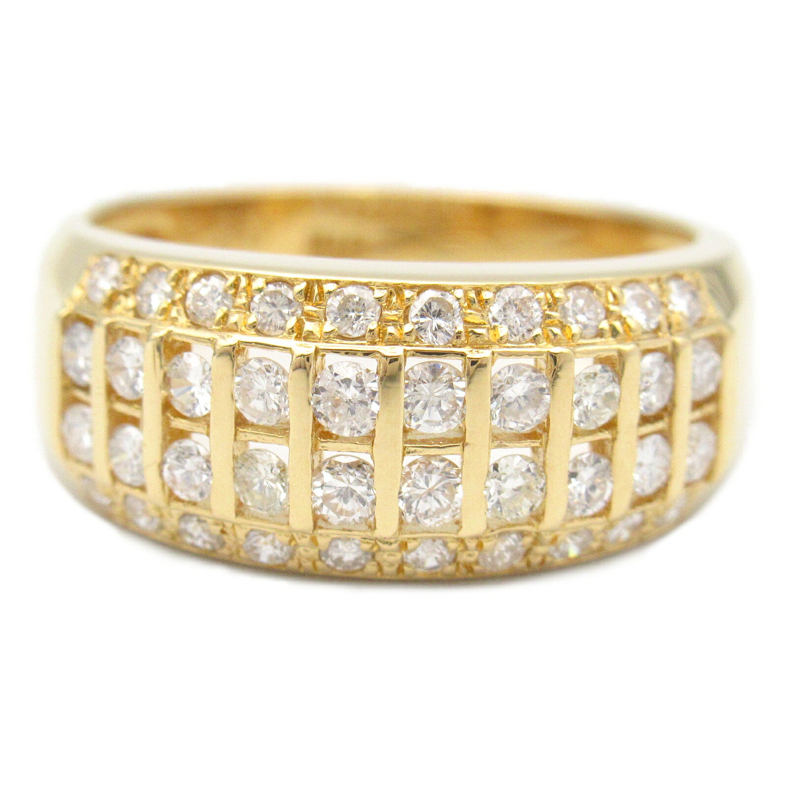 K18 Yellow Gold Diamond Ring Jewelry