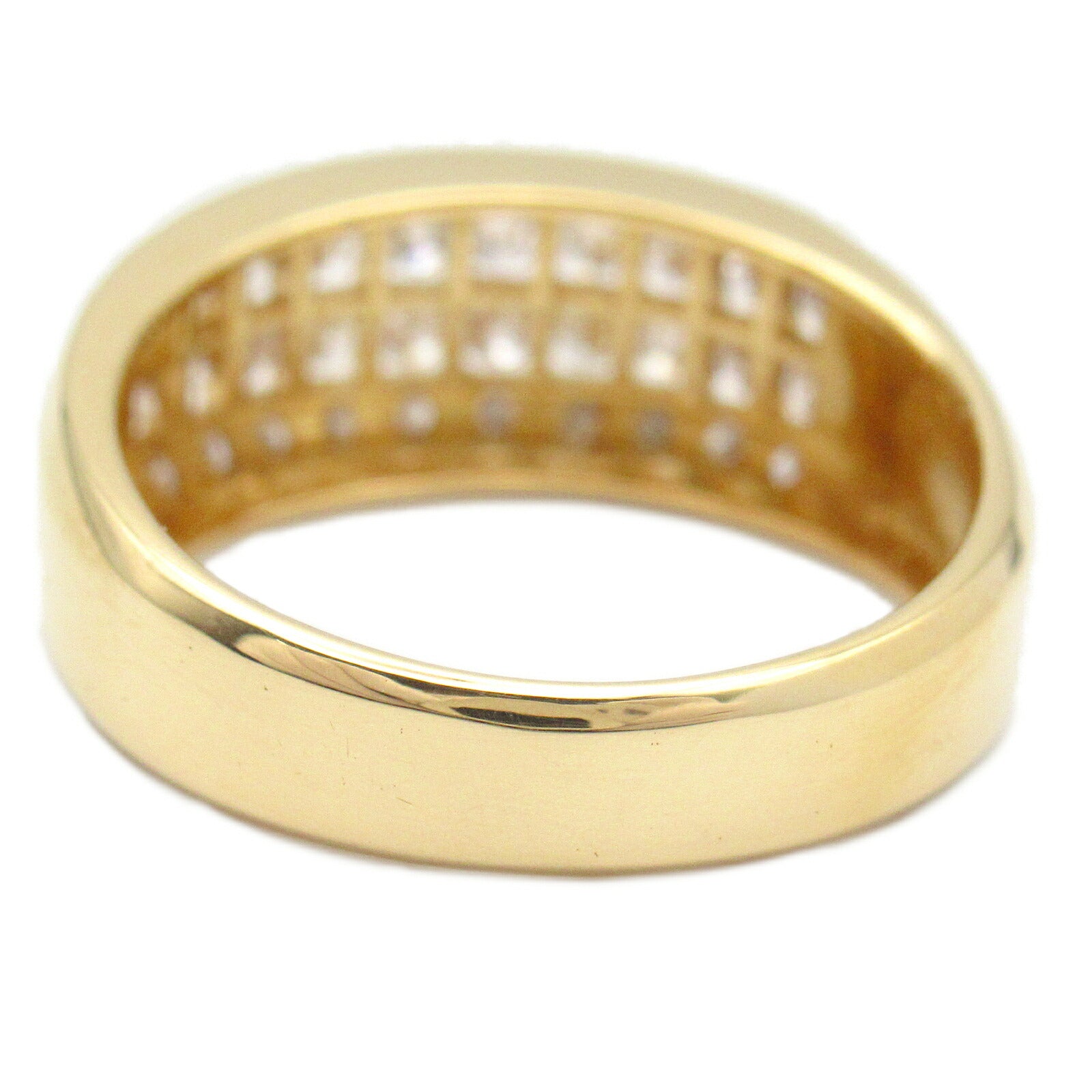 K18 Yellow Gold Diamond Ring Jewelry