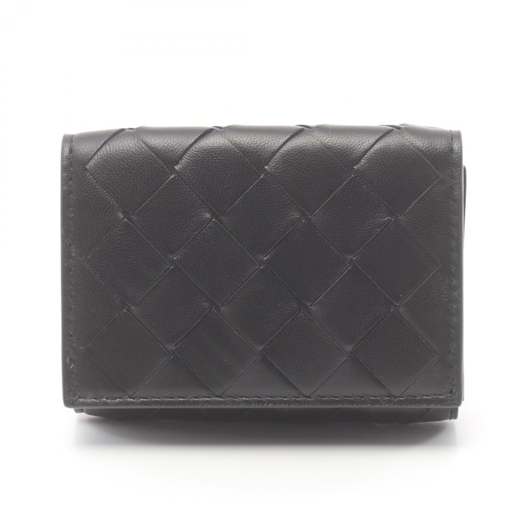 Bottega Veneta Leather Intrecciato Wallet