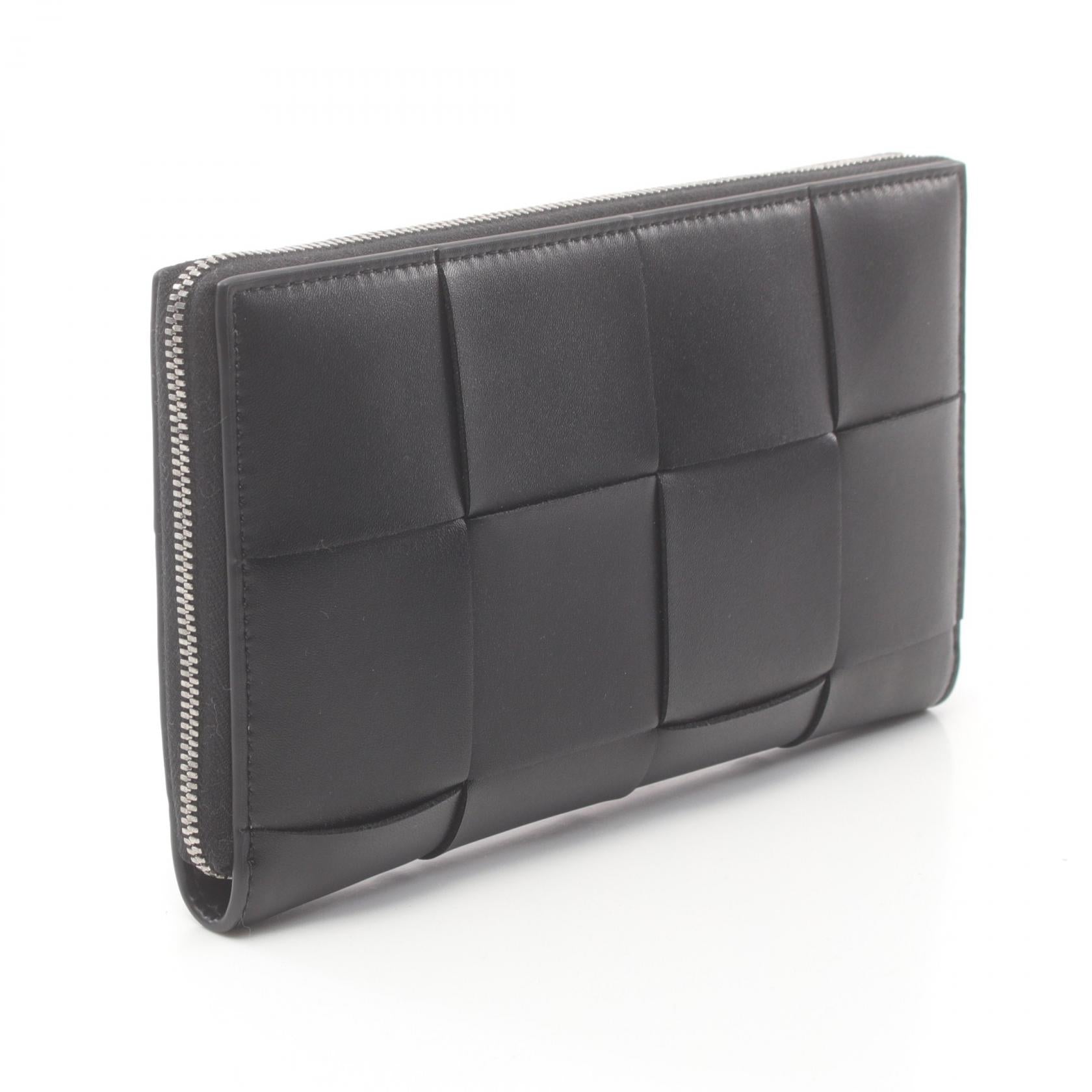 Bottega Veneta Leather Maxi Intrecciato Wallet