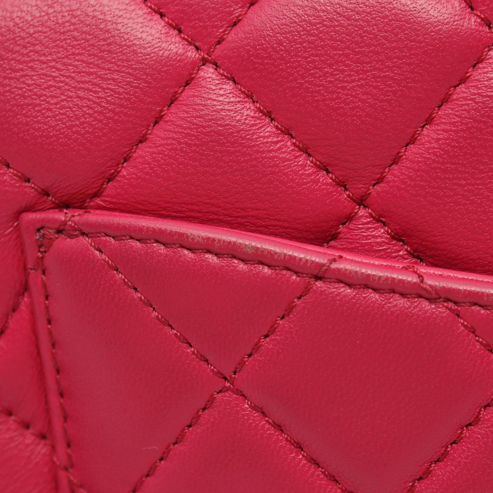 Chanel Matelasse Lambskin Shoulder Bag Pink