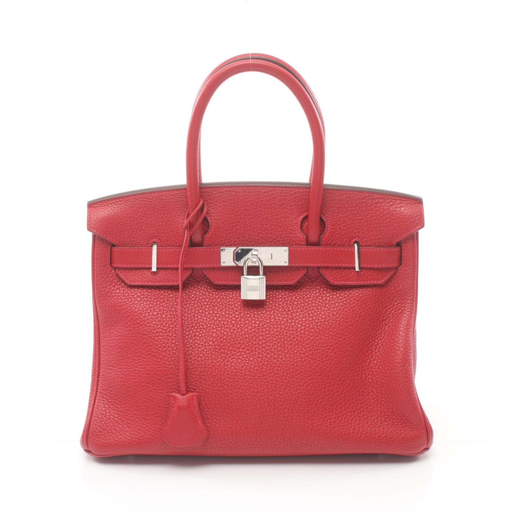 Hermes Birkin 30 Handbag Red