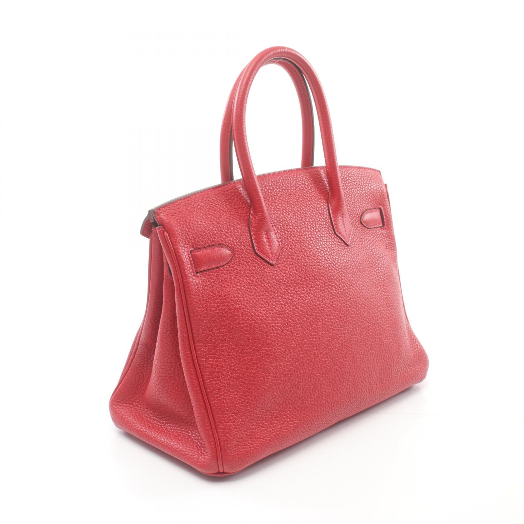 Hermes Birkin 30 Handbag Red