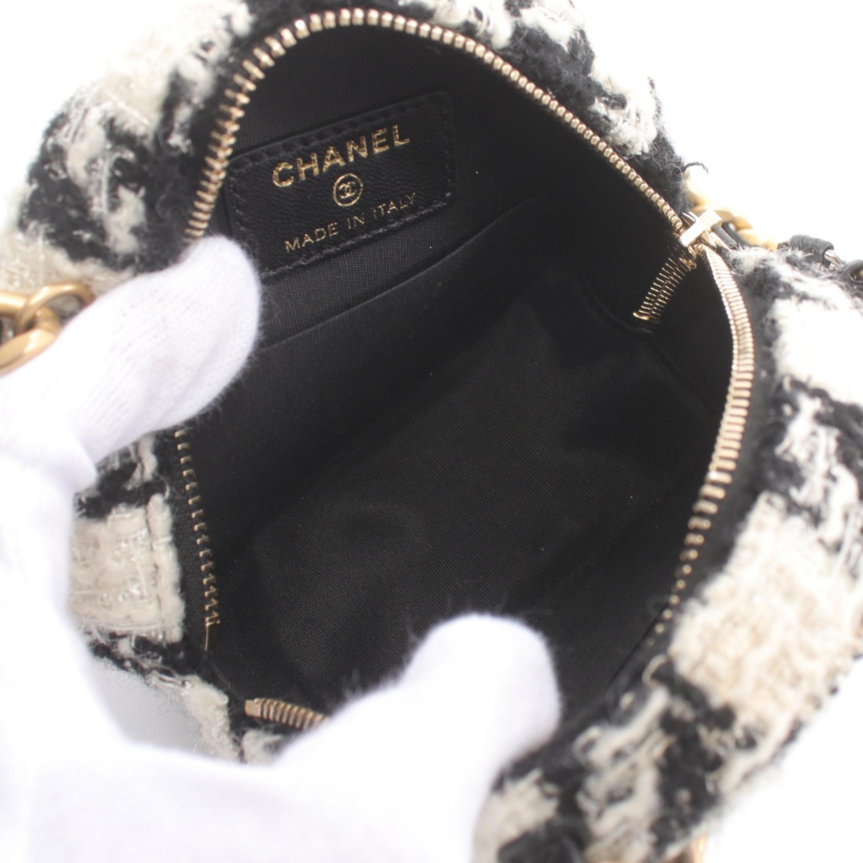 Chanel 19 Fabric Leather Shoulder Bag