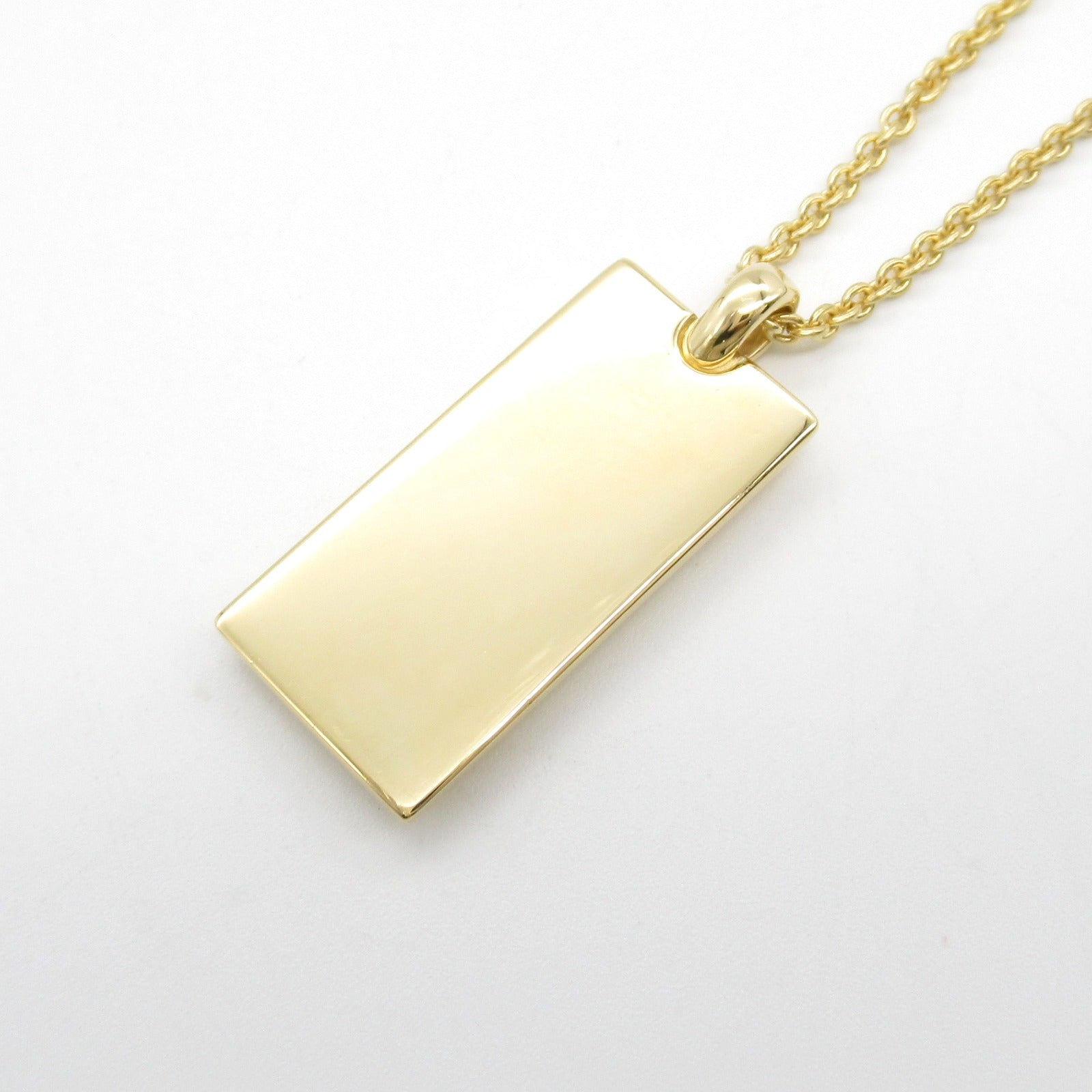 Bvlgari K18 Gold Ingot Necklace