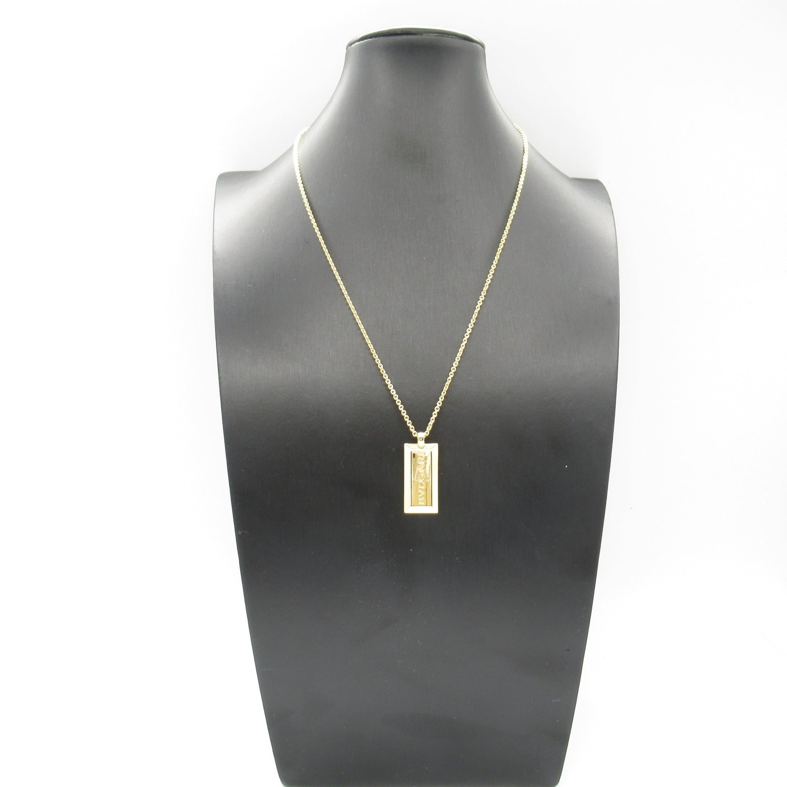 Bvlgari K18 Gold Ingot Necklace