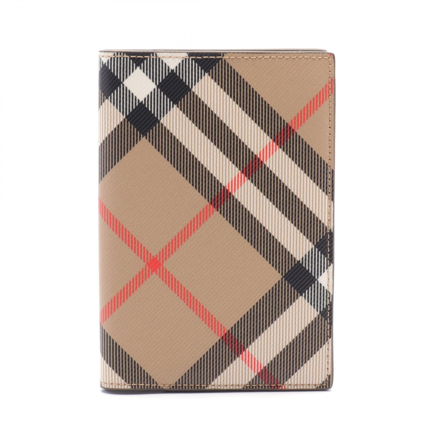 Burberry Vintage Check Card Case PVC Canvas