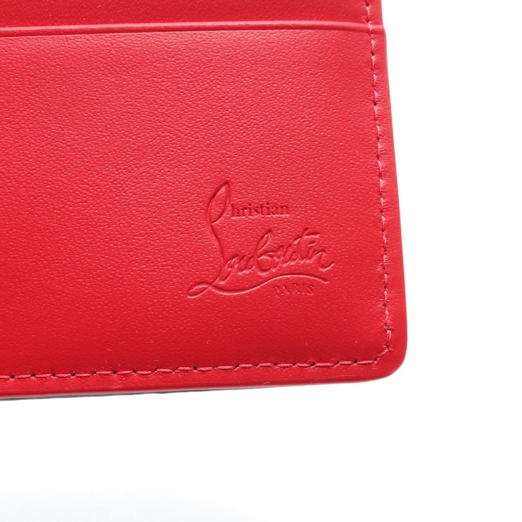 Christian Louboutin Canvas Leather Wallet Black