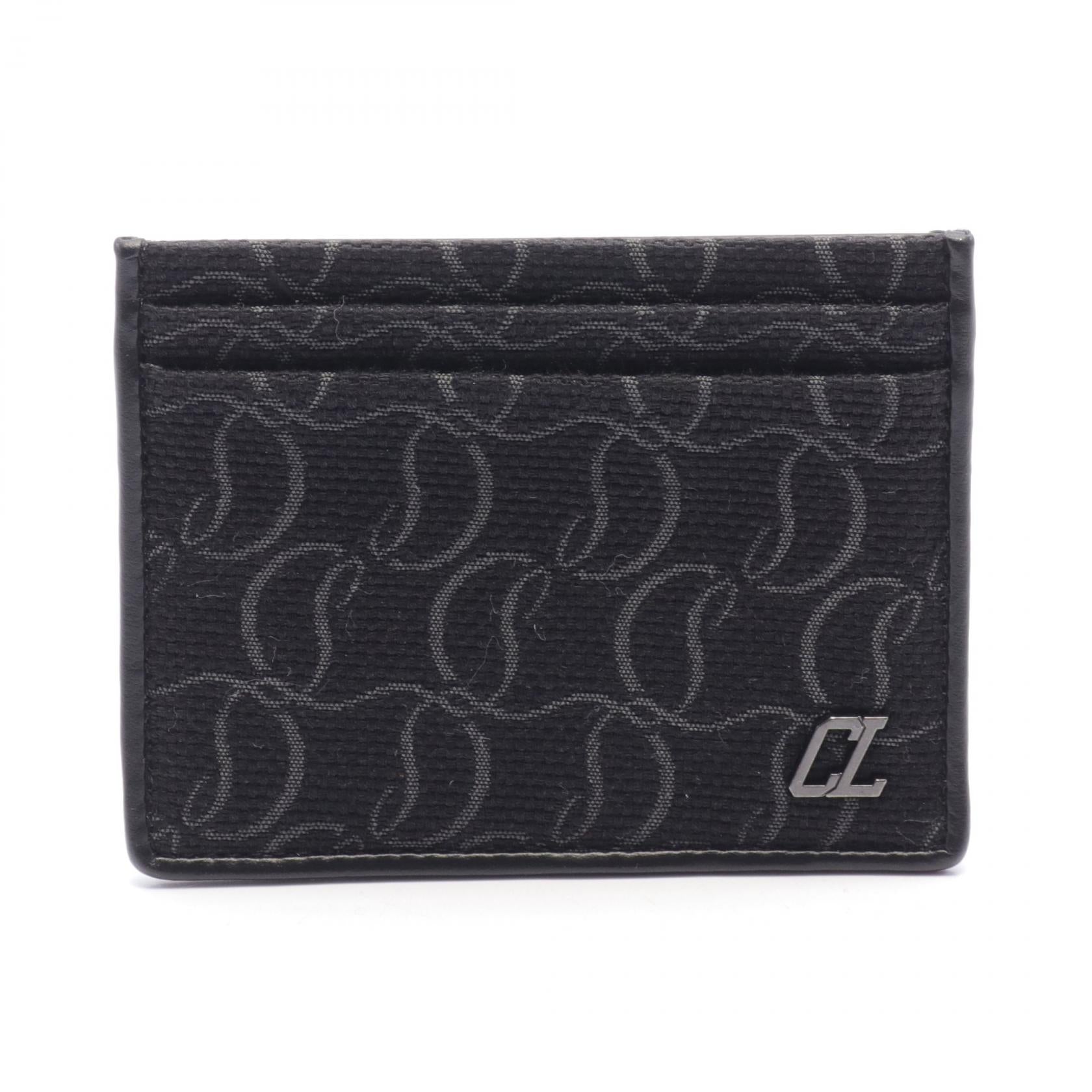 Christian Louboutin Canvas Leather Card Case