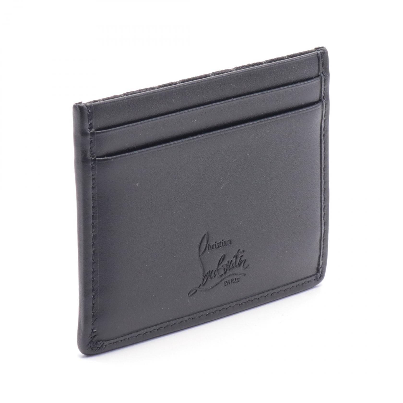 Christian Louboutin Canvas Leather Card Case