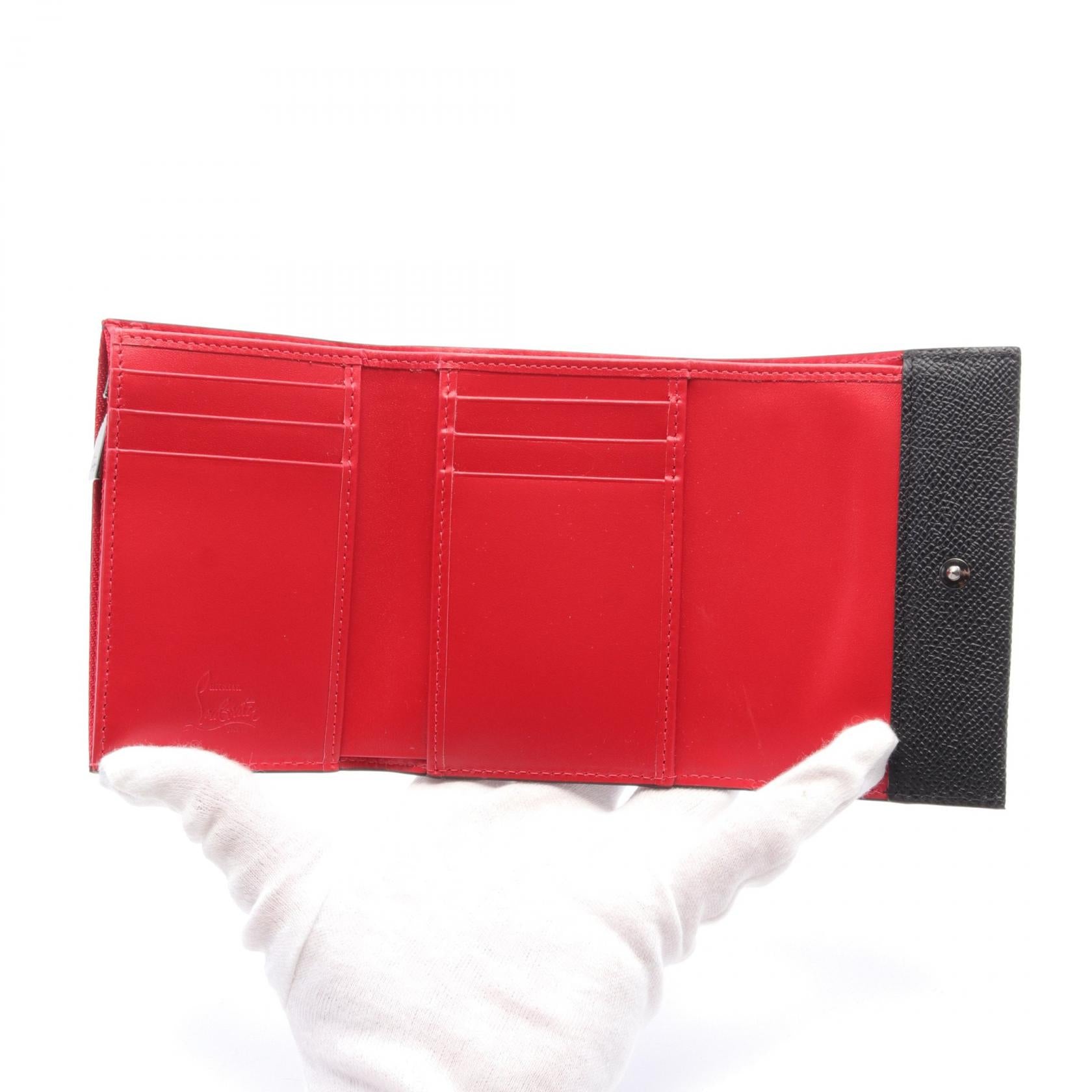 Christian Louboutin Groovy Leather Wallet Black