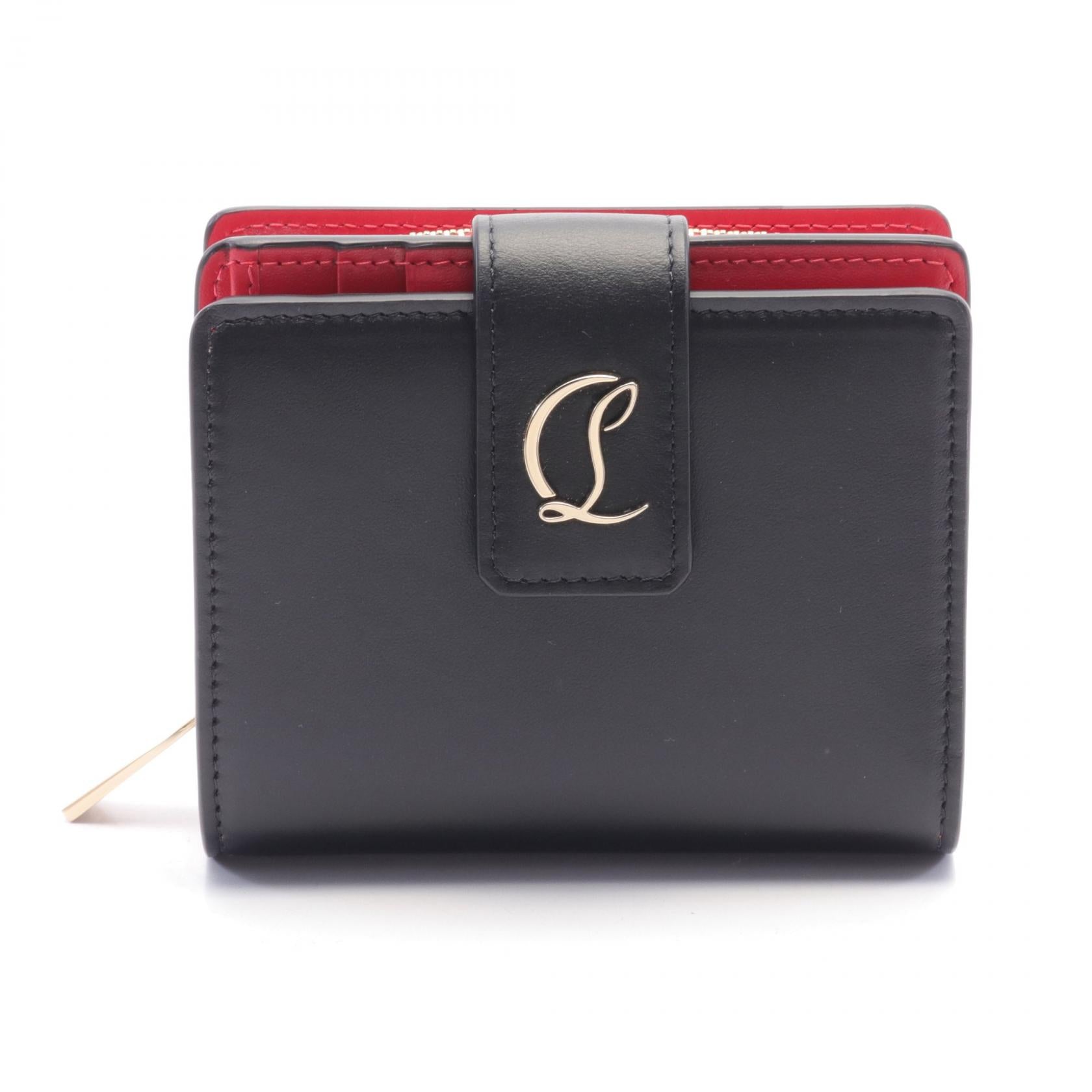 Christian Louboutin LOUBI54 Leather Wallet Black