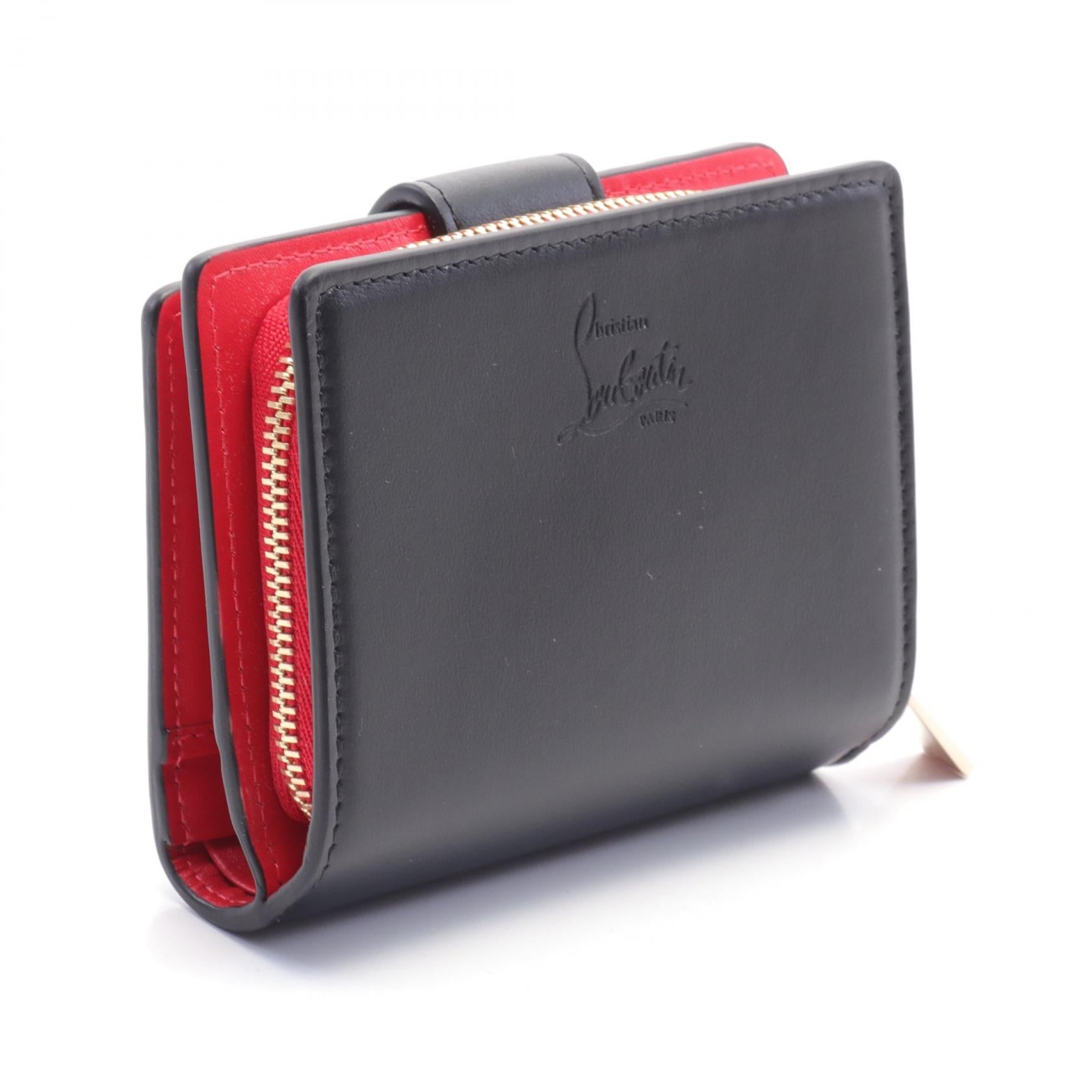 Christian Louboutin LOUBI54 Leather Wallet Black